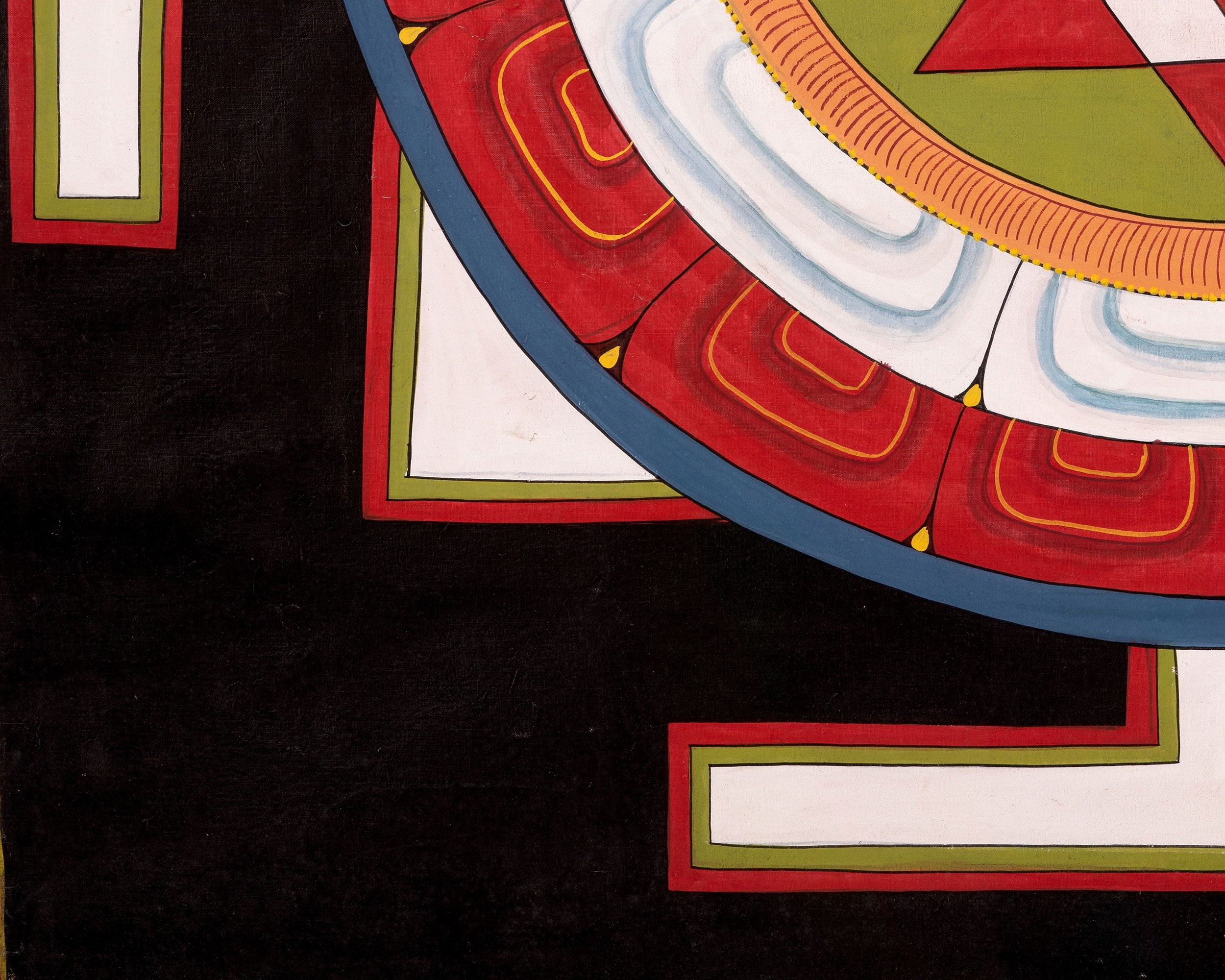 Shree Yantra Mandala Thangka | Meditation Artwork