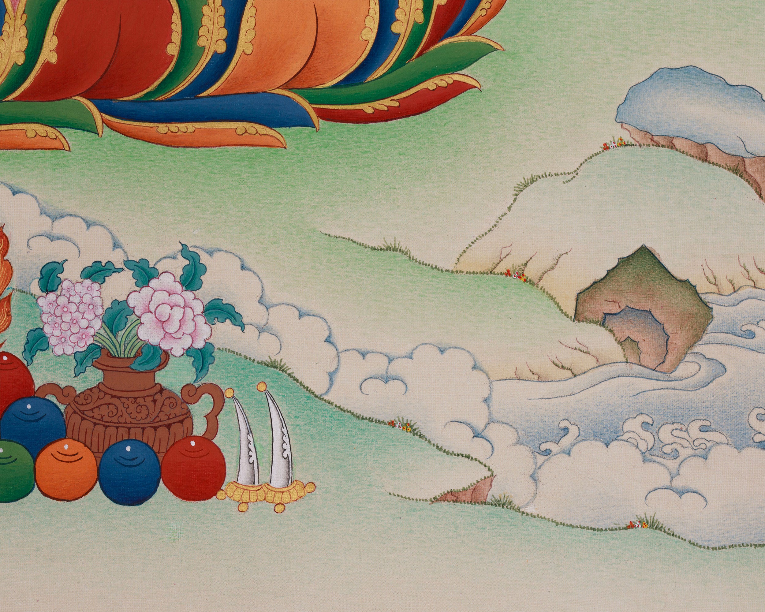 Divine Four-Armed Avalokiteshvara | Protector of All Beings and Buddha of Compassion