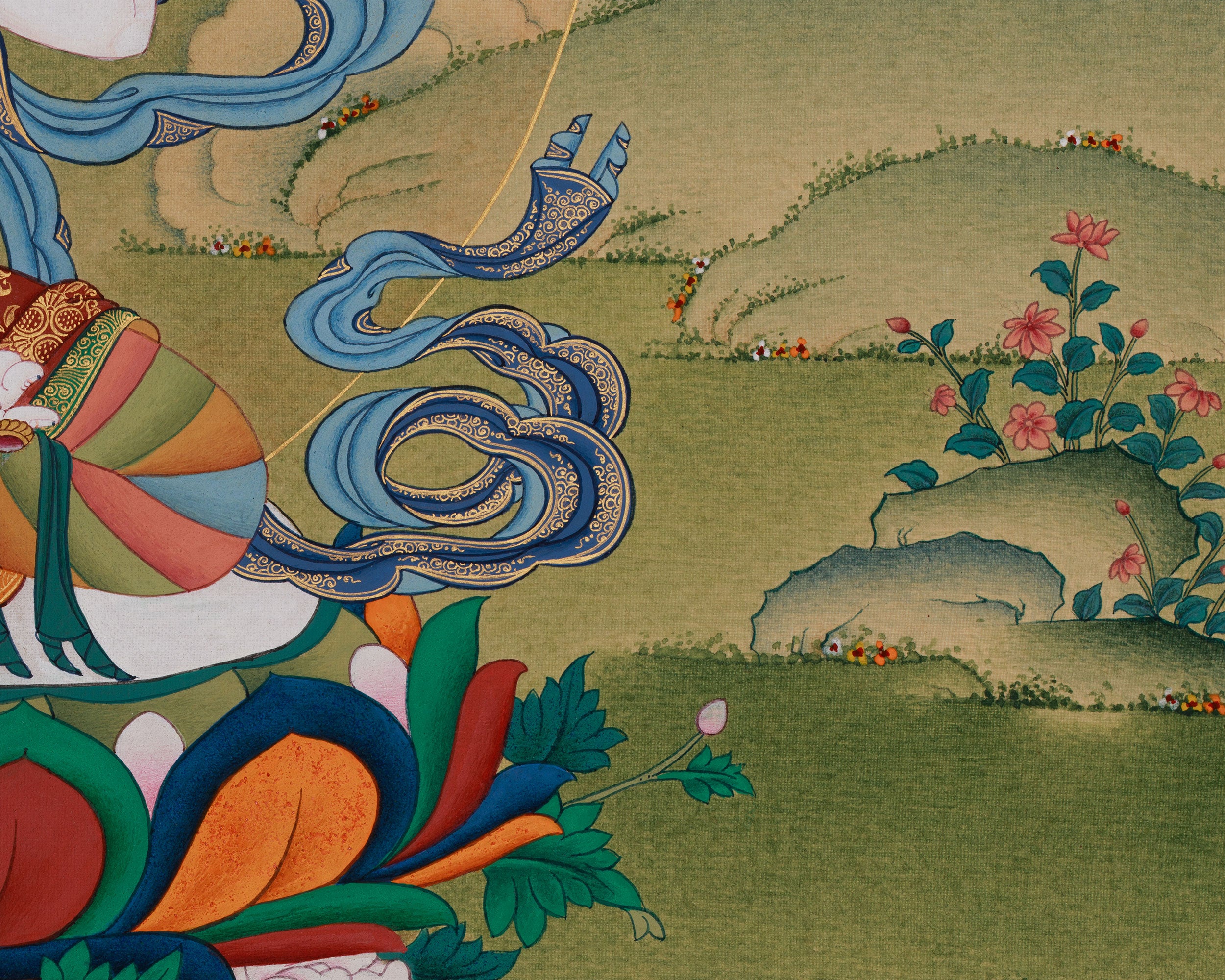 Seven Eyes Goddess, White Tara Thangka | Karma Gardi's Masterpiece