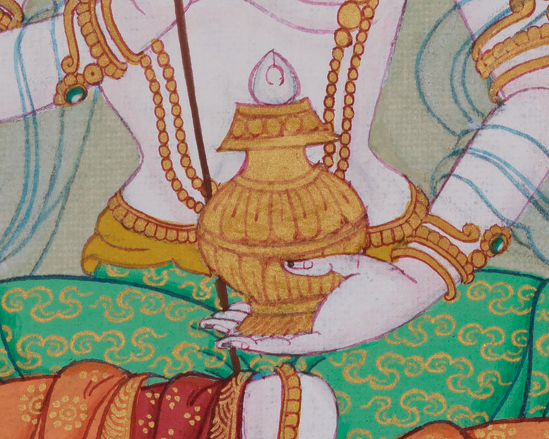 Mandarva Thangka | Guru Padmasambhava’s Enlightened Consort