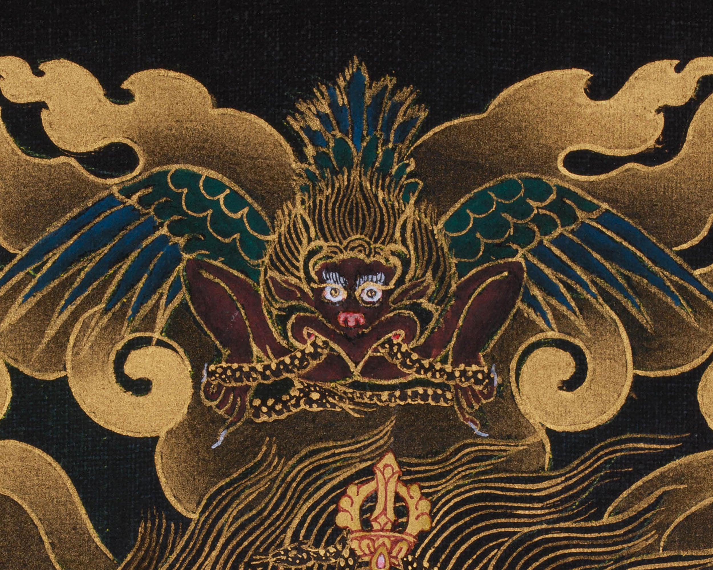 Wrathful Deity, Sakya Mahakala Thangka | Mahakala of Protection and Power