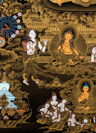 Thangka Of Buddha Shakyamuni And Mara Downloadable File