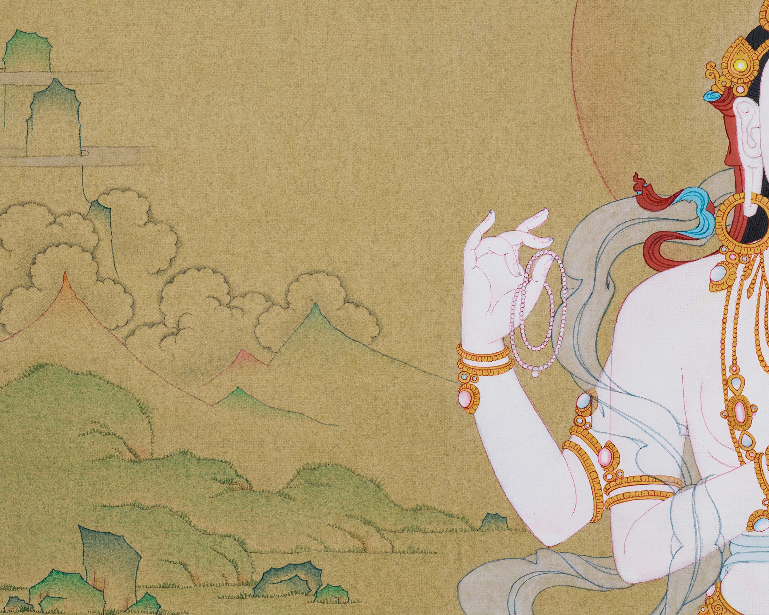 Thangka of Chenrezig | Bodhisattva Of Compassion