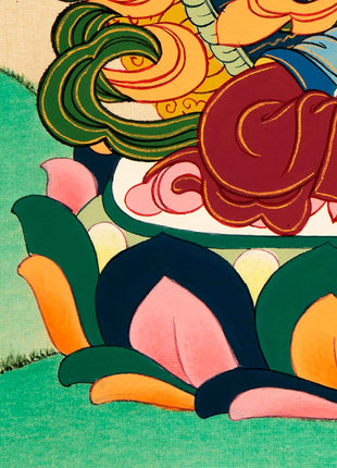 Buddhist Chenrezig Thangka | Art Inspiring Divine Compassion, Peace, and Enlightenment