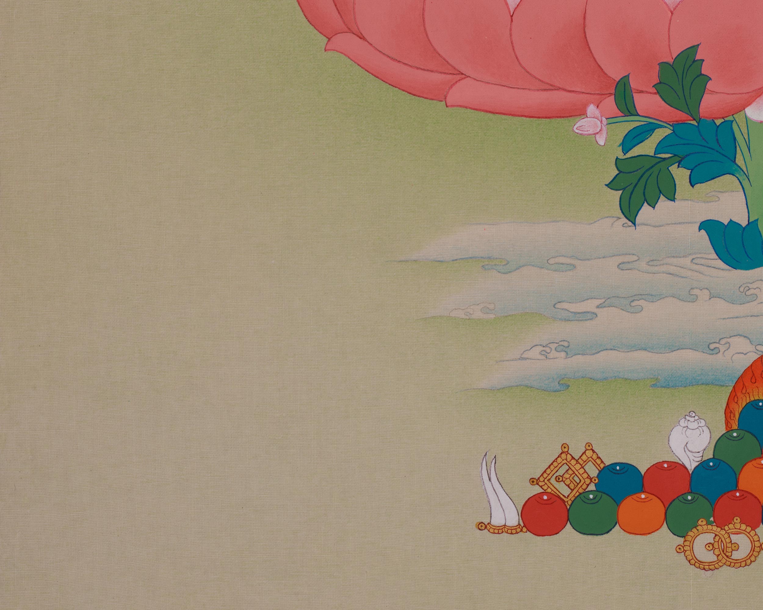 Buddhist Wisdom Deity Manjushri Thangka | Awakening Wisdom | Himalayan Art