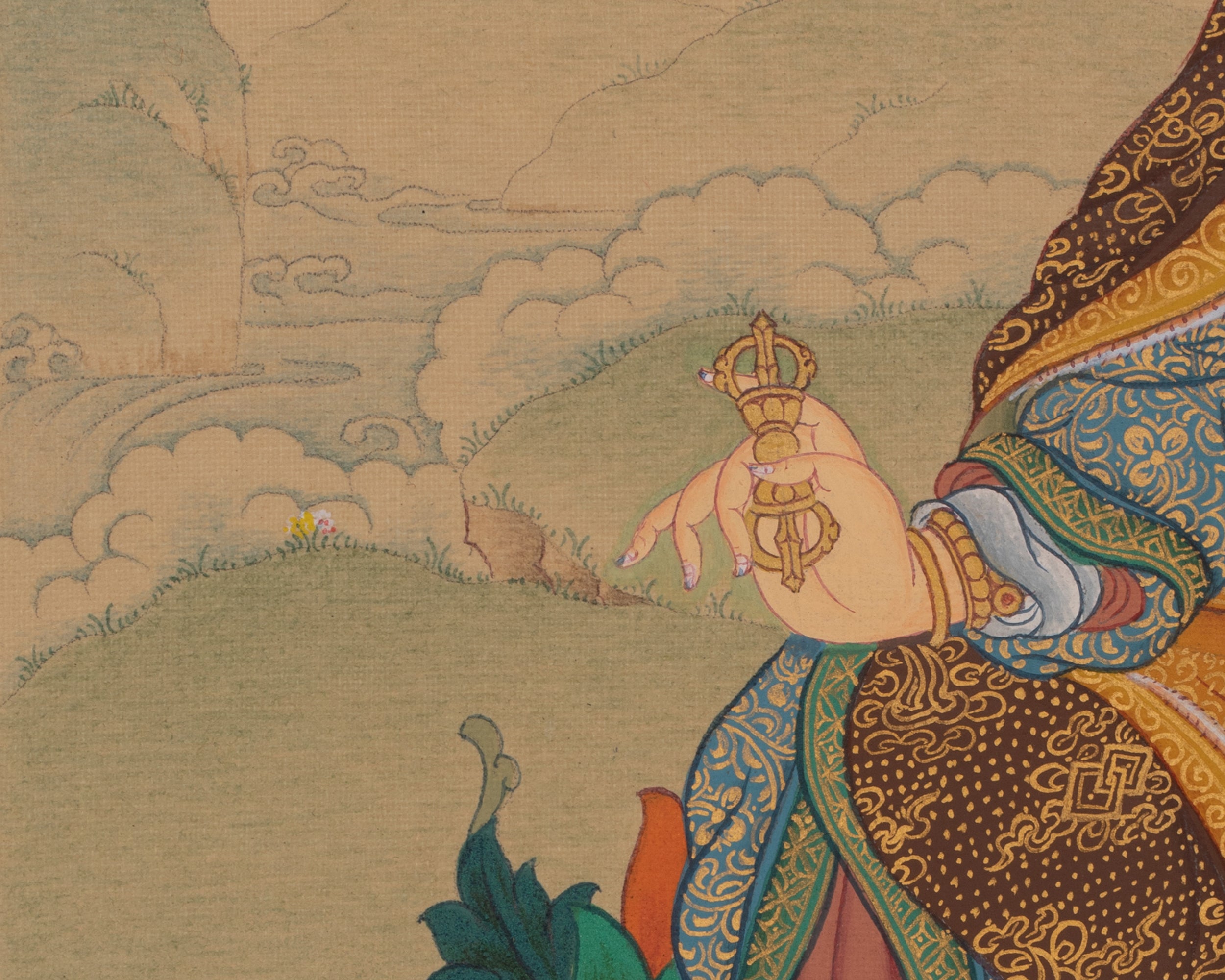Padmasambhava Meditation Art | Guru Rinpoche Thangka | Spiritual Practice