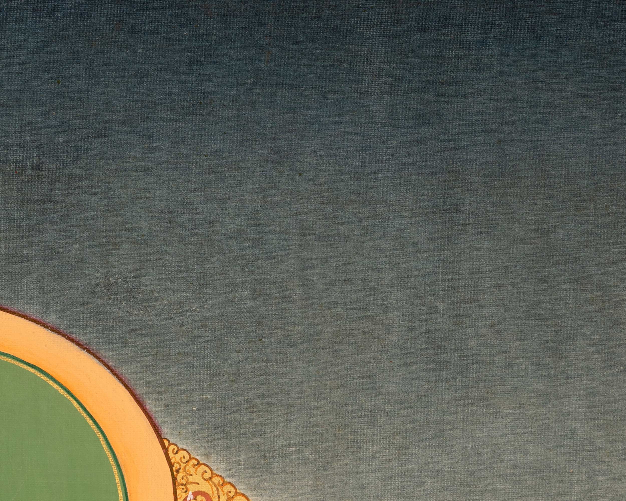 Small Size Shakyamuni Buddha Thangka | Original Tibetan Buddhist Religious Painting |