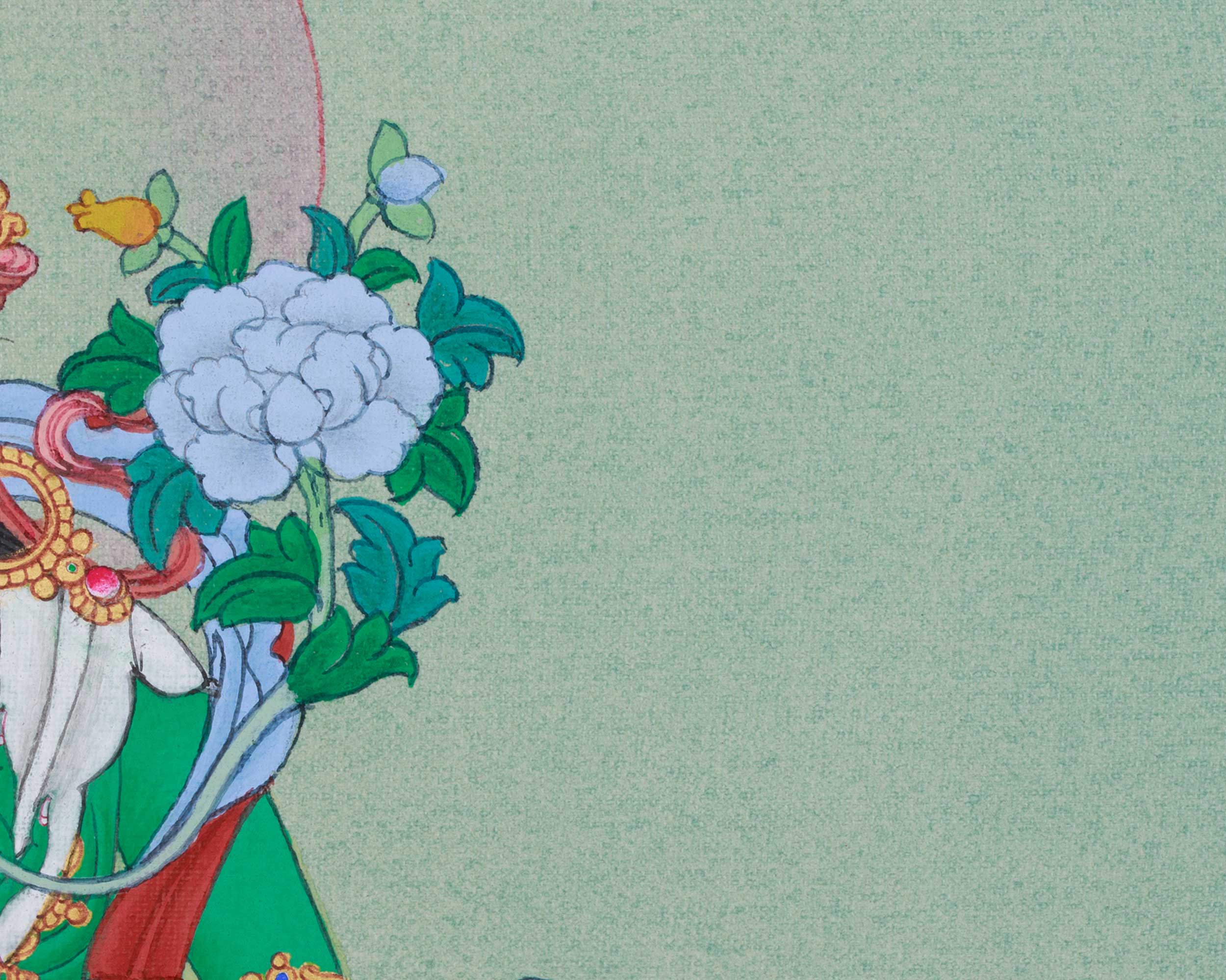 Original Thangka of Supreme Mother Jetsun Dolma | Goddess of Compassion and Protection