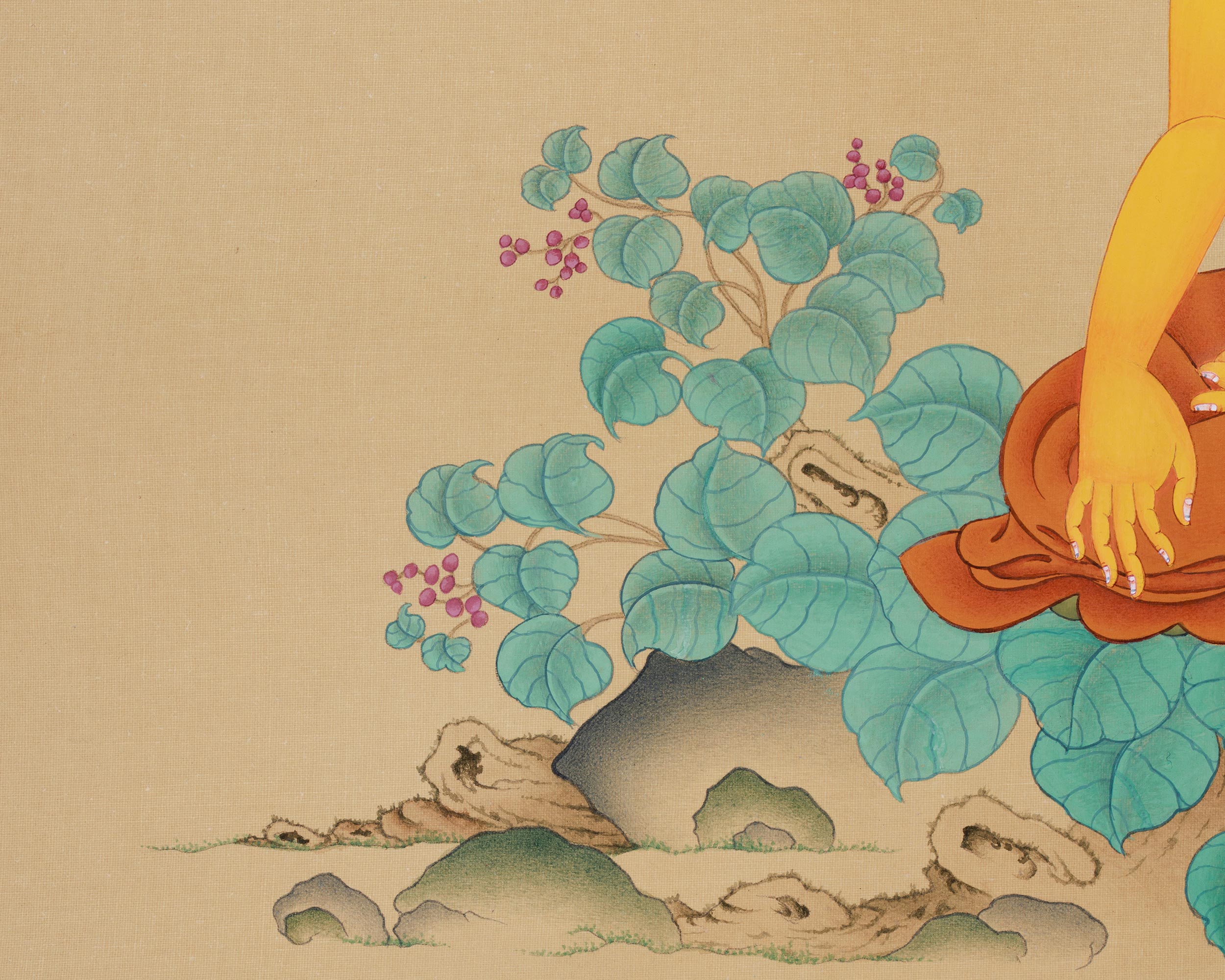 Spiritual Guide Shakyamuni Buddha Thangka | The Enlightened Teacher of Wisdom