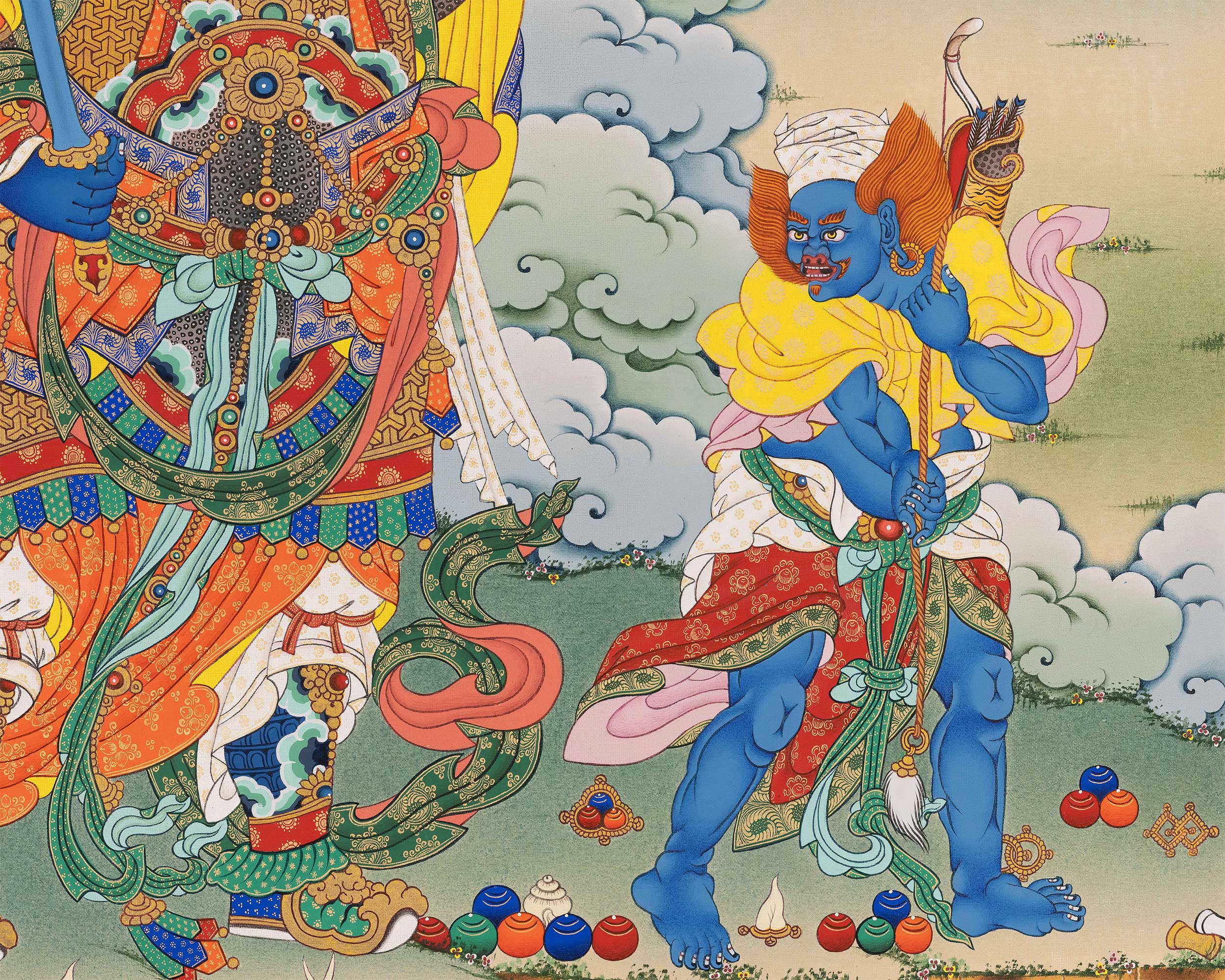 Premium Virudhaka Giclee Print | Leader of the Kumbhanda in Buddhism