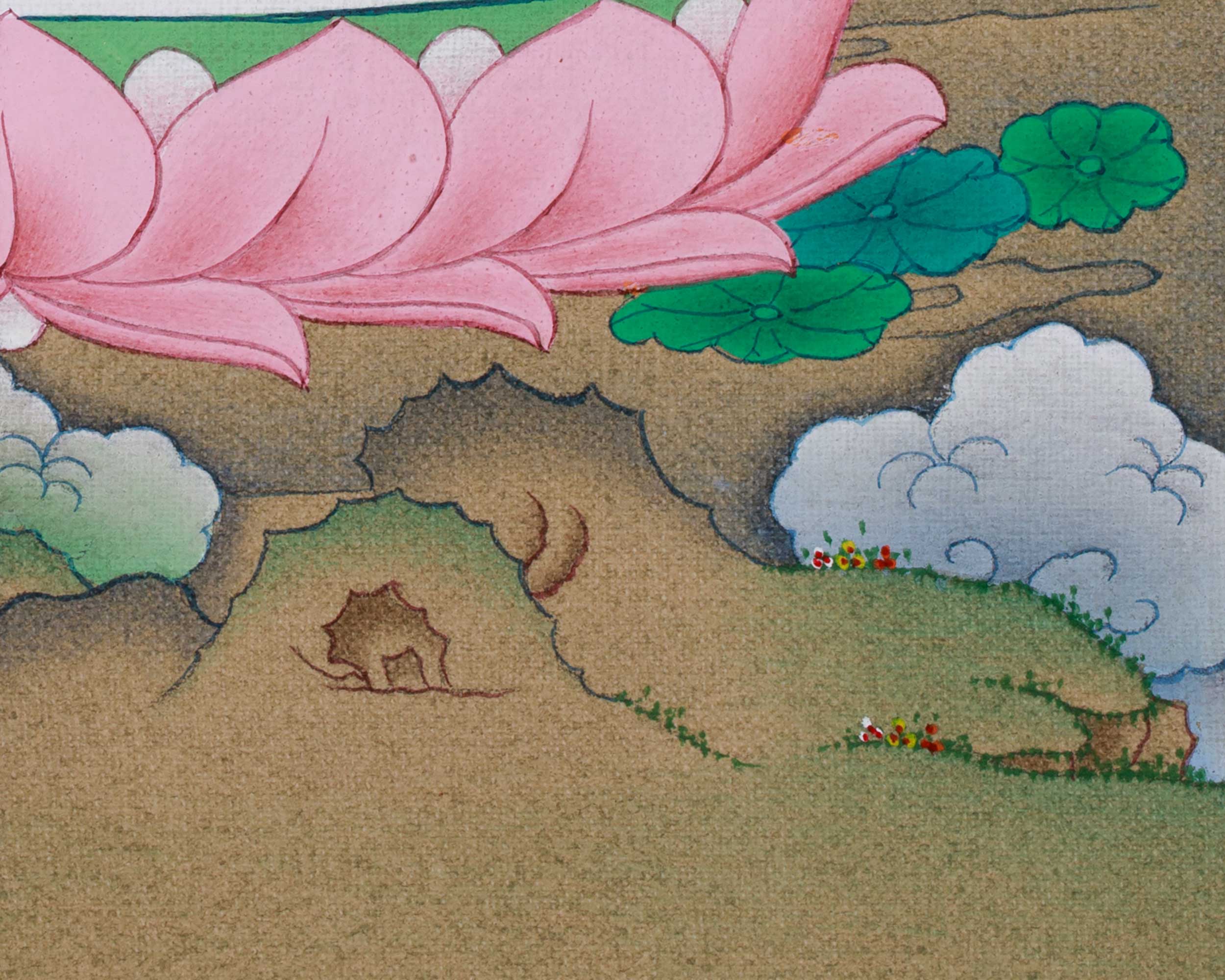 Himalayan Amitabha Buddha Thangka | Buddha of Infinite Light