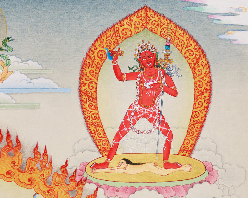 Chakrasamvara Yab-Yum Thangka | Powerful Tantric Deity Art