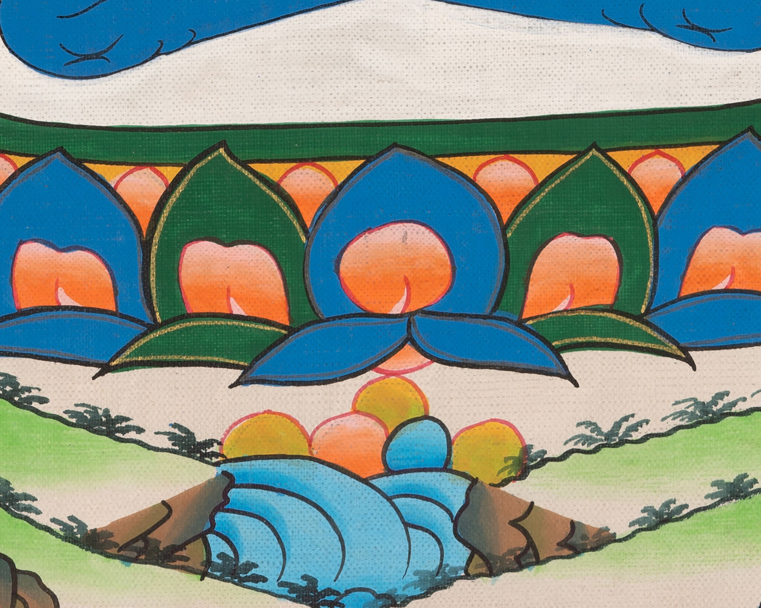 Sacred Samantabhadra Thangka | Primordial Buddha of Wisdom
