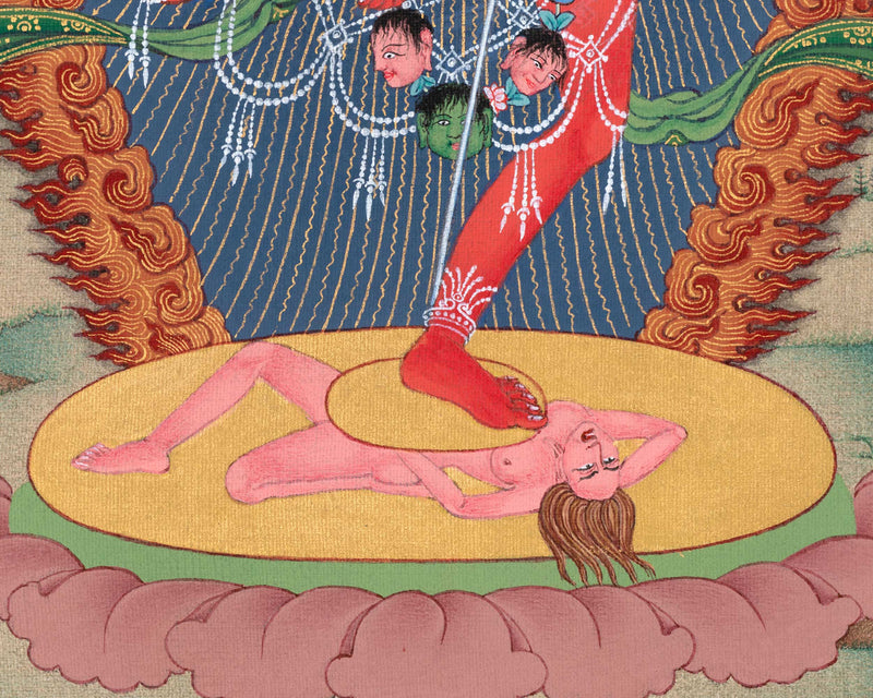 Discover the Mystical Vajravarahi Thangka - A Symbol of Liberation | Traditional Buddhist Artwork
