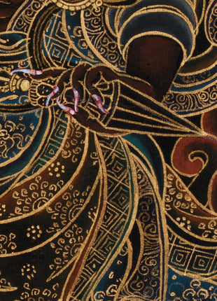 Authentic Hand-Painted Dorje Drolo Thangka | Wrathful Wisdom for Spiritual Protection