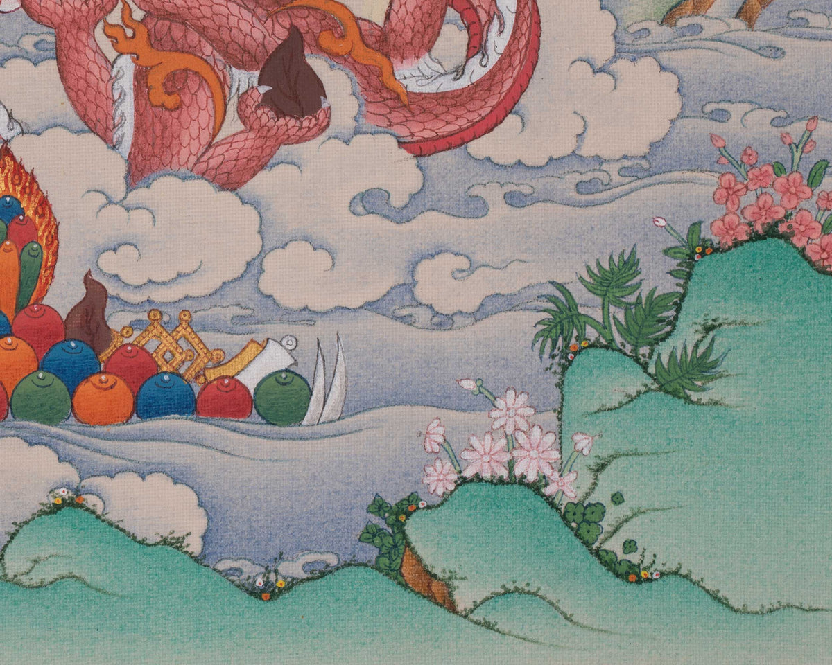 Hand-Painted Cundi Thangka | Mother of Seven Kotis of Buddhas