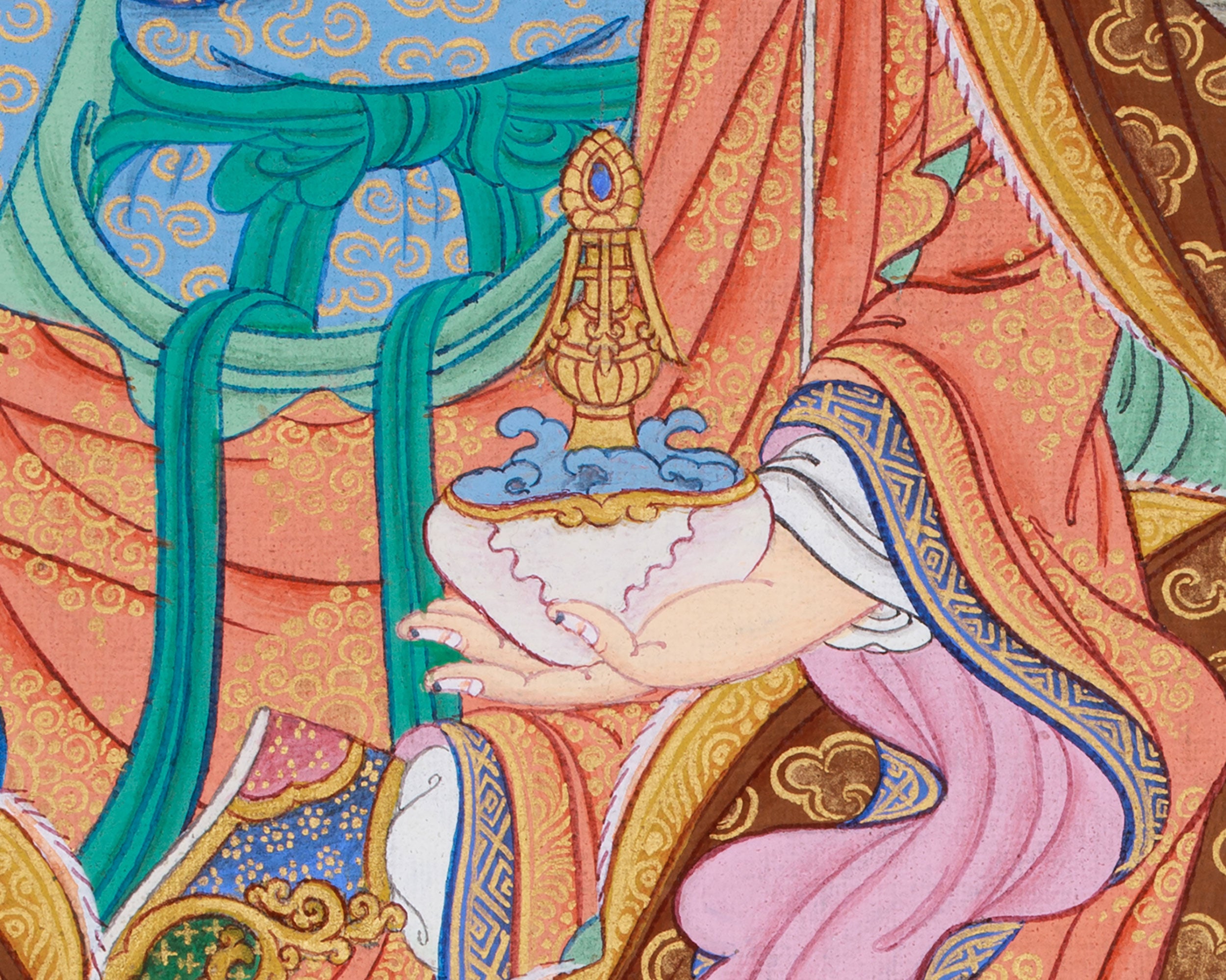 Traditional Guru Rinpoche Artwork | Buddhist Thangka of Padmasambhava