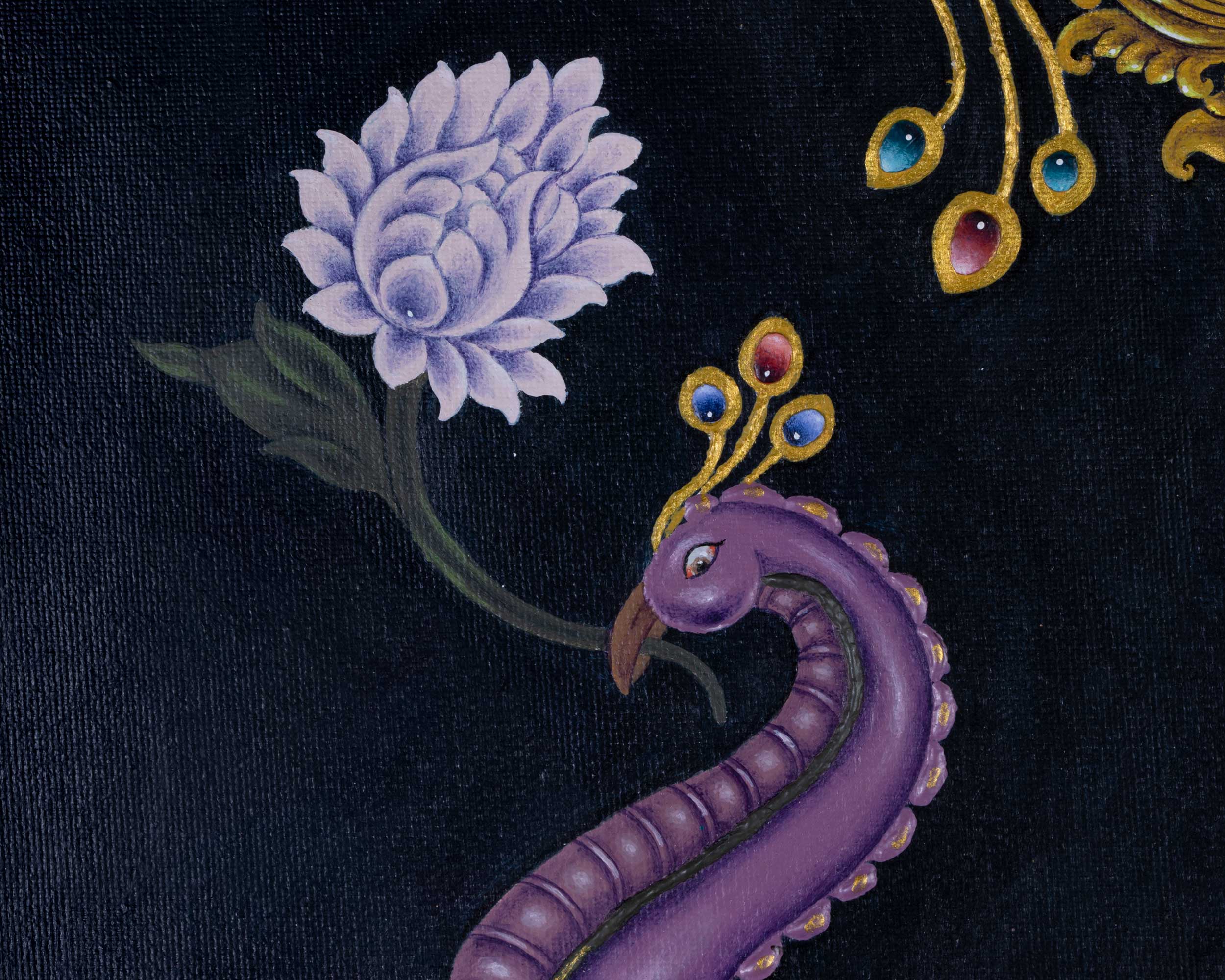 Two Makara Print Set: Thangka Prints