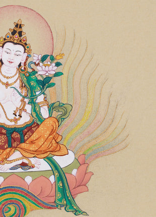 Rigsum Gonpo Thangka | Assembly of Manjushri, Chenrezig, Vajrapani