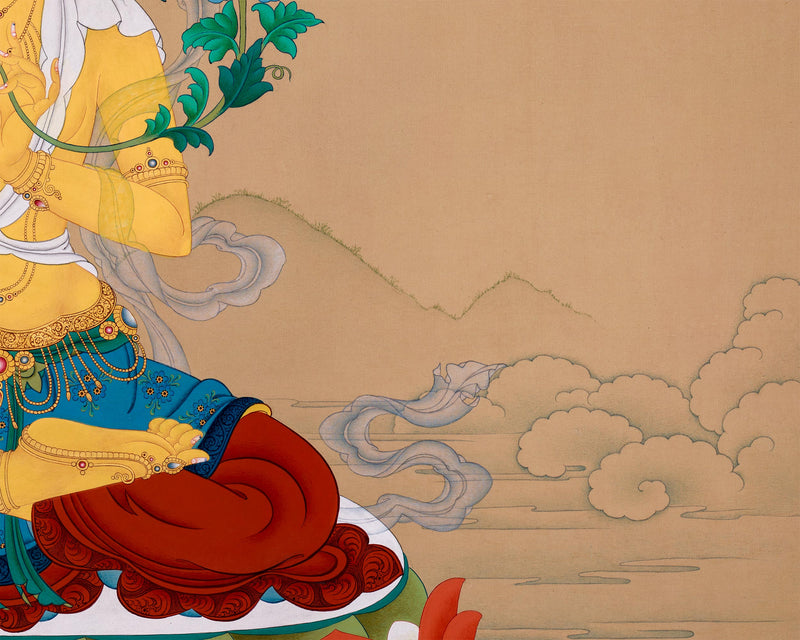 Majestic Wisdom of Manjushri: Grand Representation in Karma Gadri Style