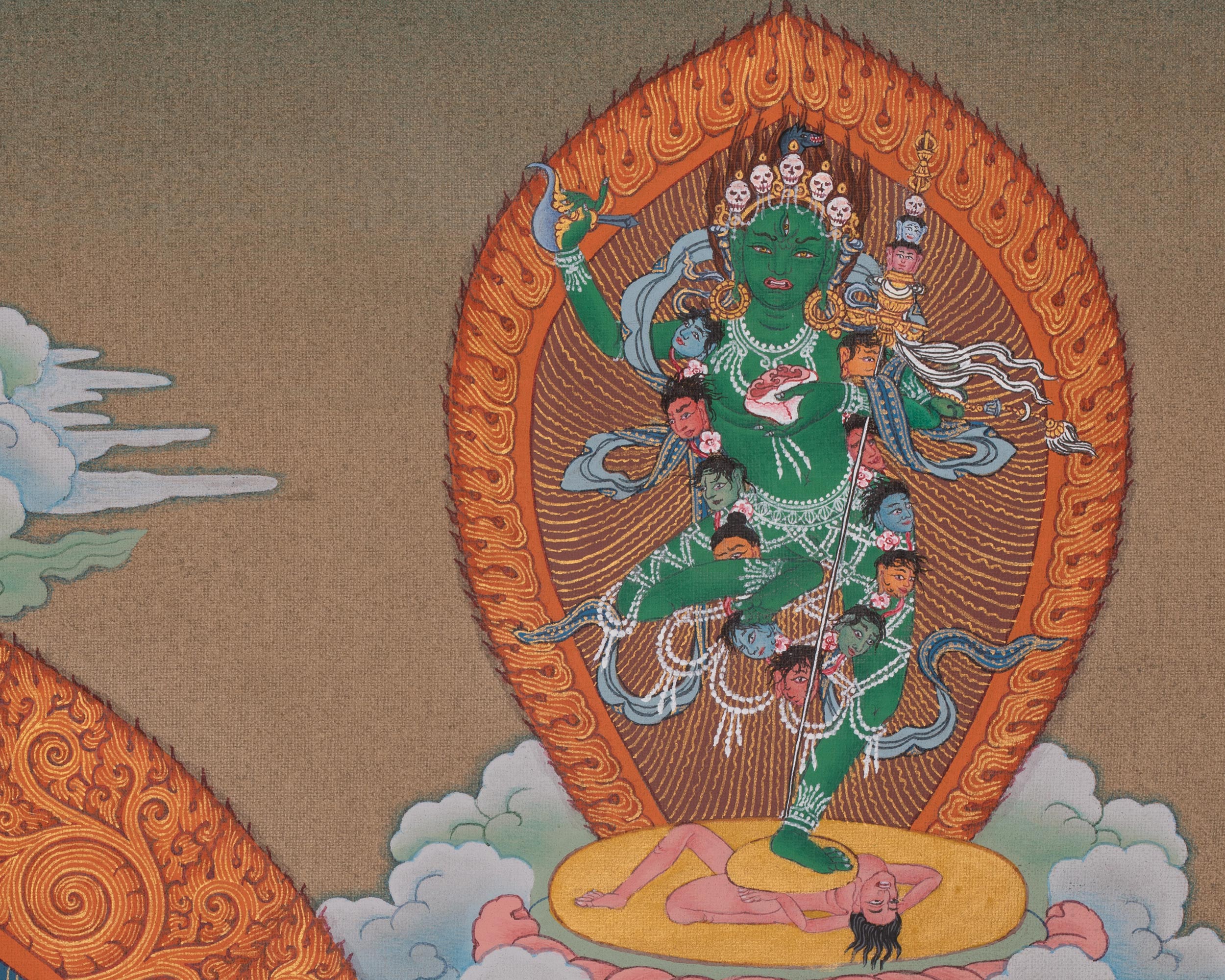 Vajravarahi Tibetan Thangka | Wrathful Dakini In Vajrayana Buddhism |Transcendent Wisdom
