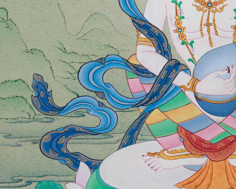 Wisdom Mother Saraswoti | Yangchenma Thangka