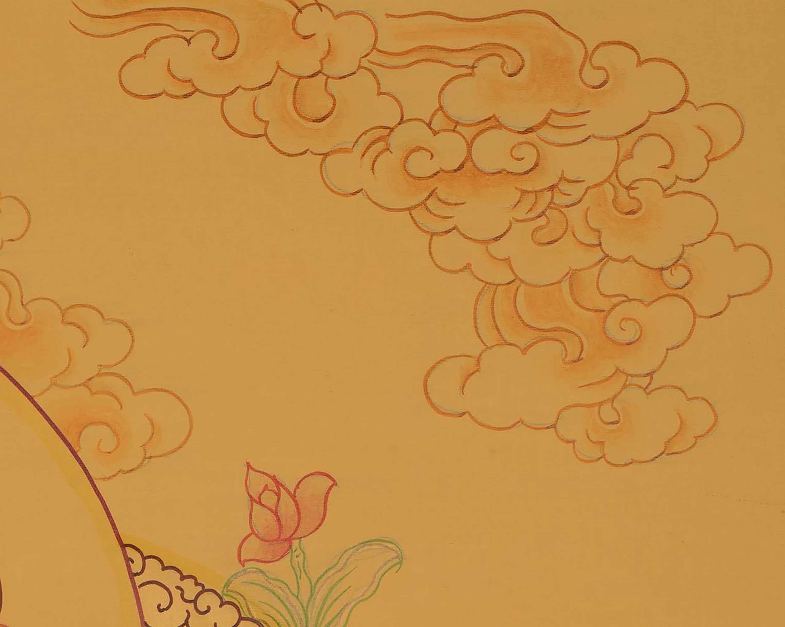 Cosmic Buddha Vairocana | Tibetan Thangka Painting