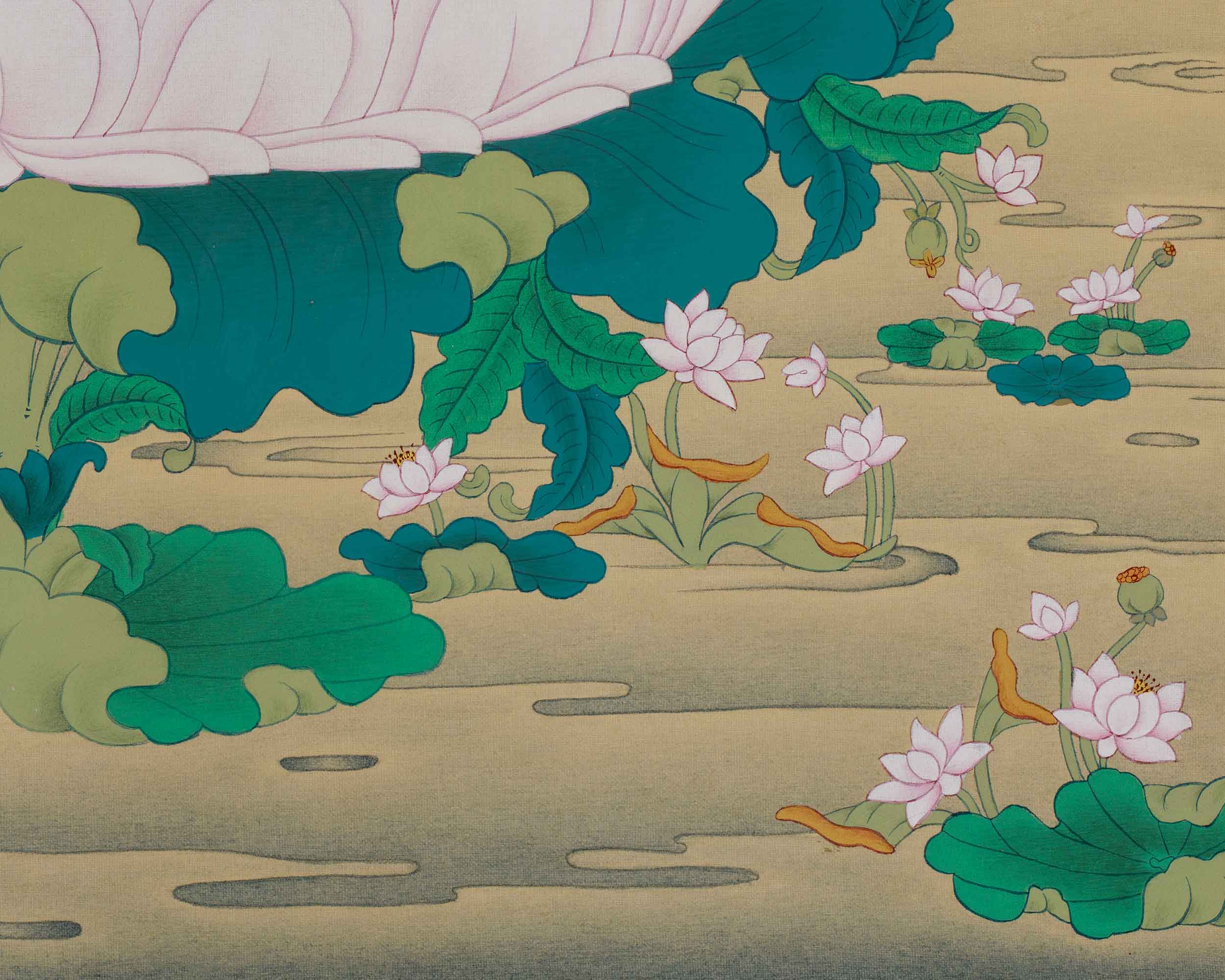 Spiritual Thangka of Chenrezig | Bodhisattva of Infinite Compassion