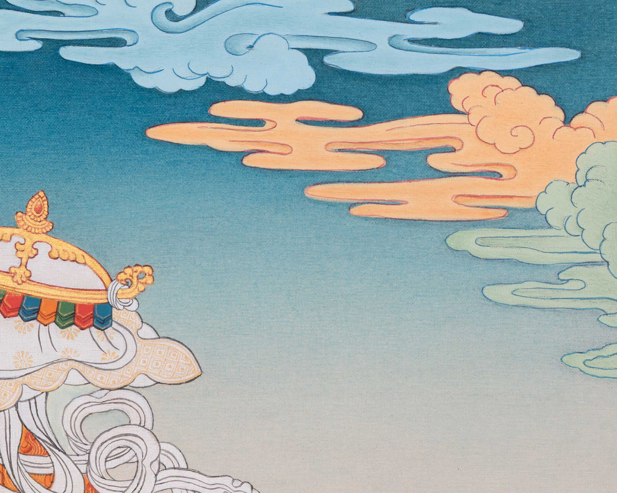 1000 Armed Dukar Traditional Art | The White Umbrella Goddess | Sitatapatra Deity