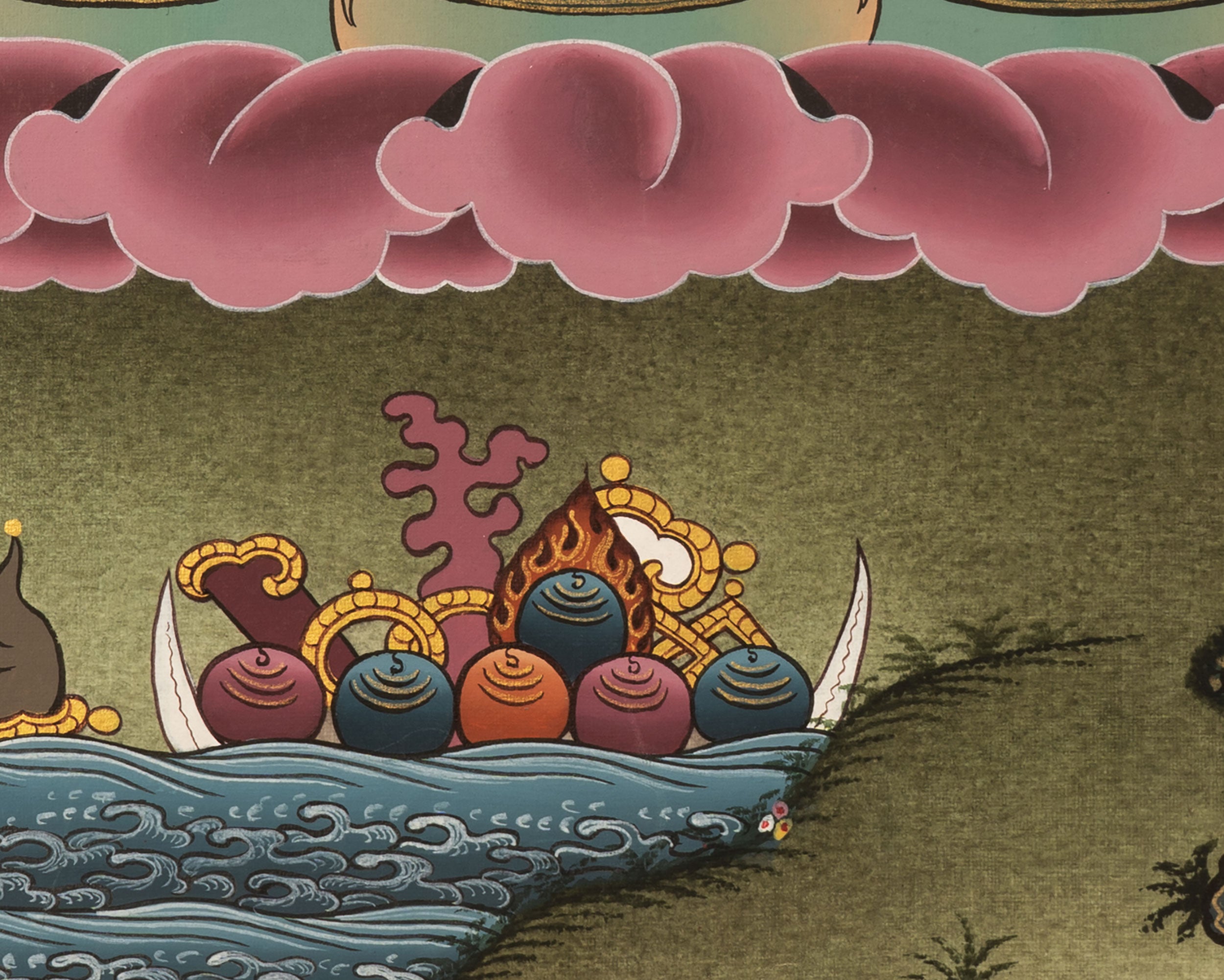 Manjushri Buddha Thangka | Tibetan Buddhist Bodhisattva