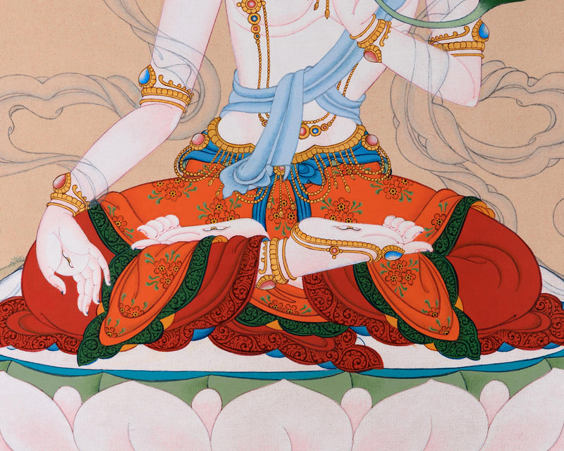 Wisdom and Compassion: Unveiling the Mystique of White Tara Thangka