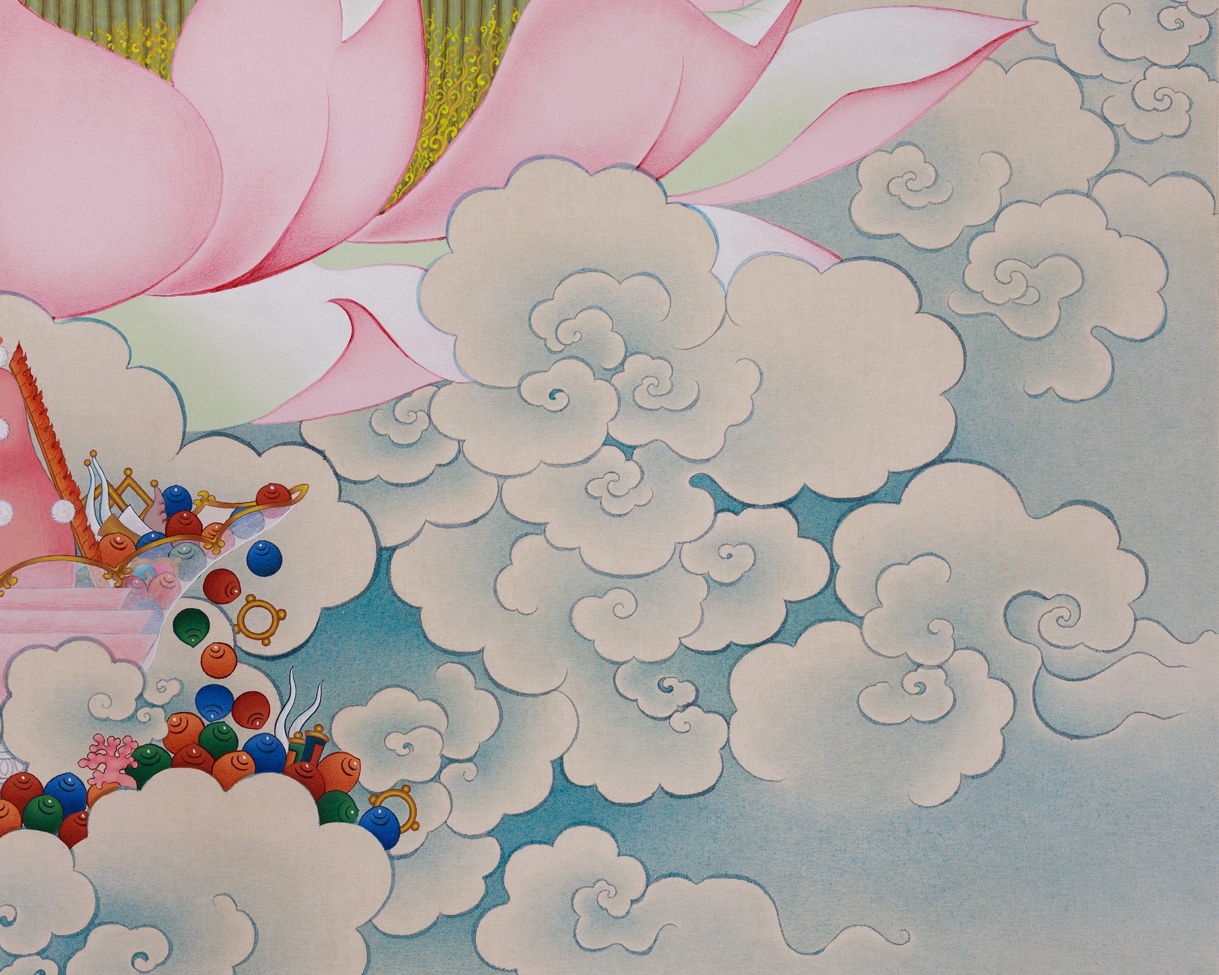 Religious Thangka Of Guru Rinpoche | Padmasambhava | Spiritual Art