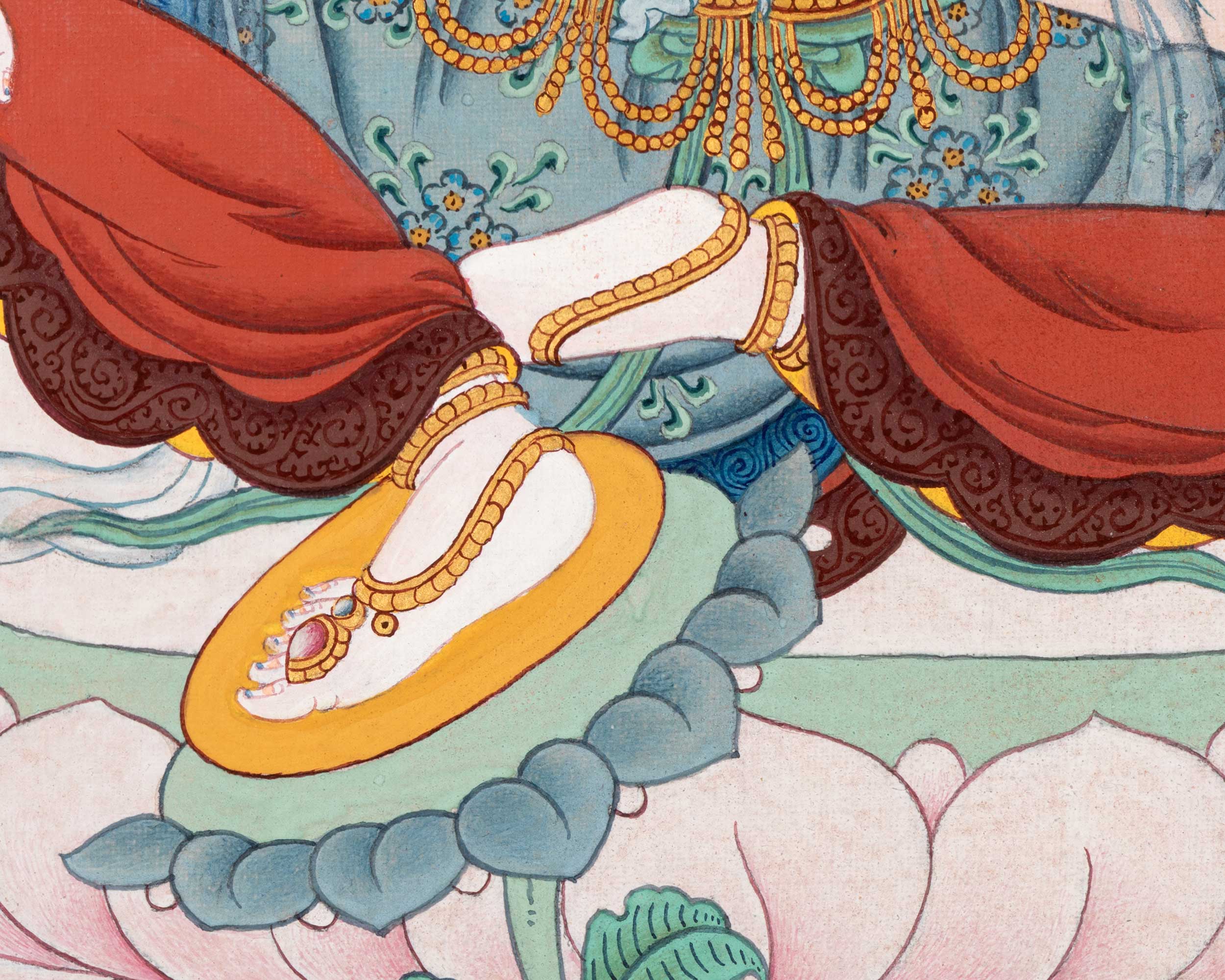 Samkusumita Tara  | 21 Tara of Surya Gupta Thangka