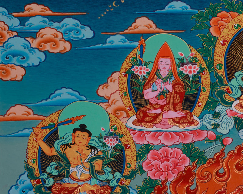 Wrathful Yidam Yamantaka Thangka | The Conqueror of Death | Traditional Tibetan Vajrayana Art