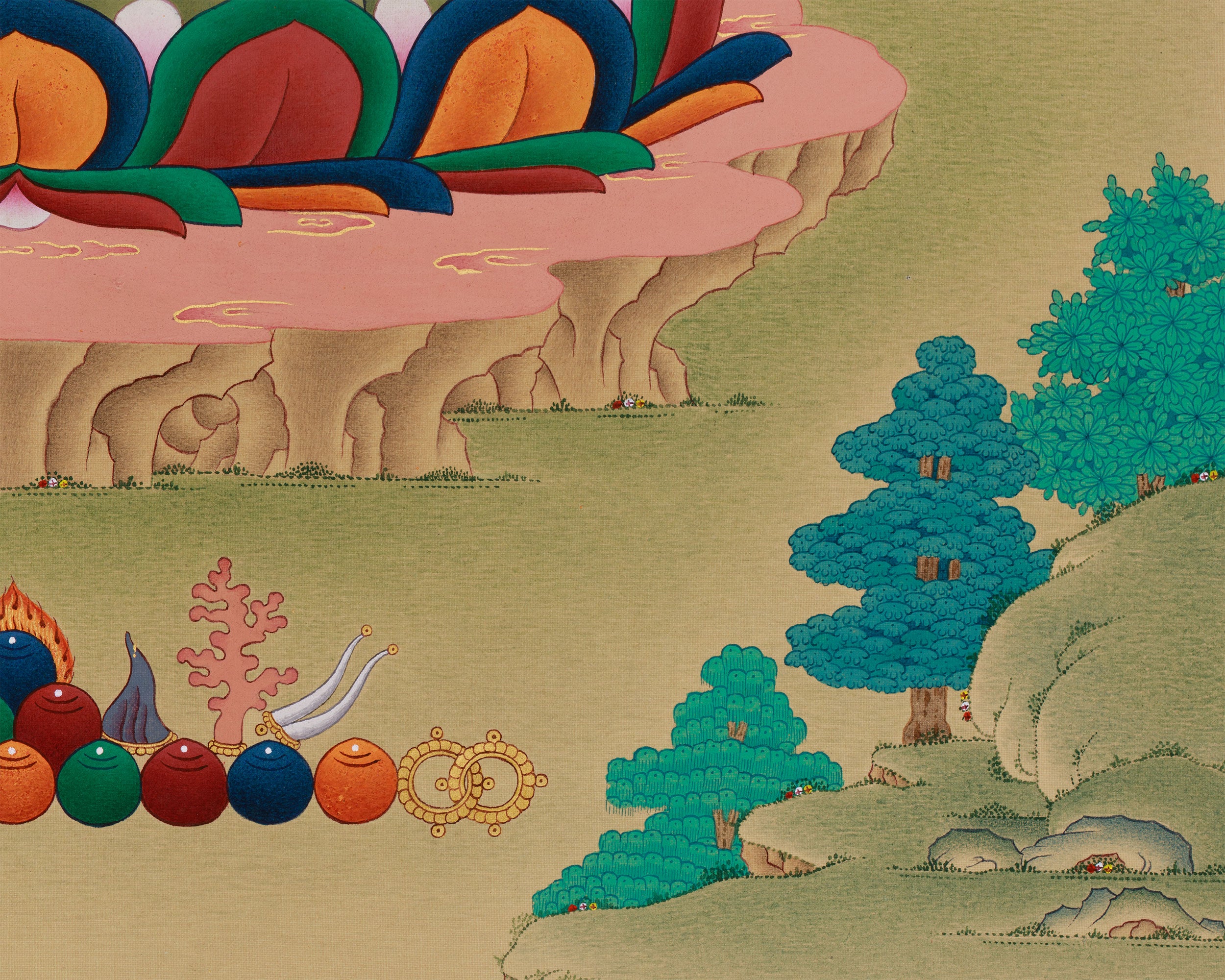 Original Buddha of Medicine, Bhaisajyaguru Painting | Supreme Healer