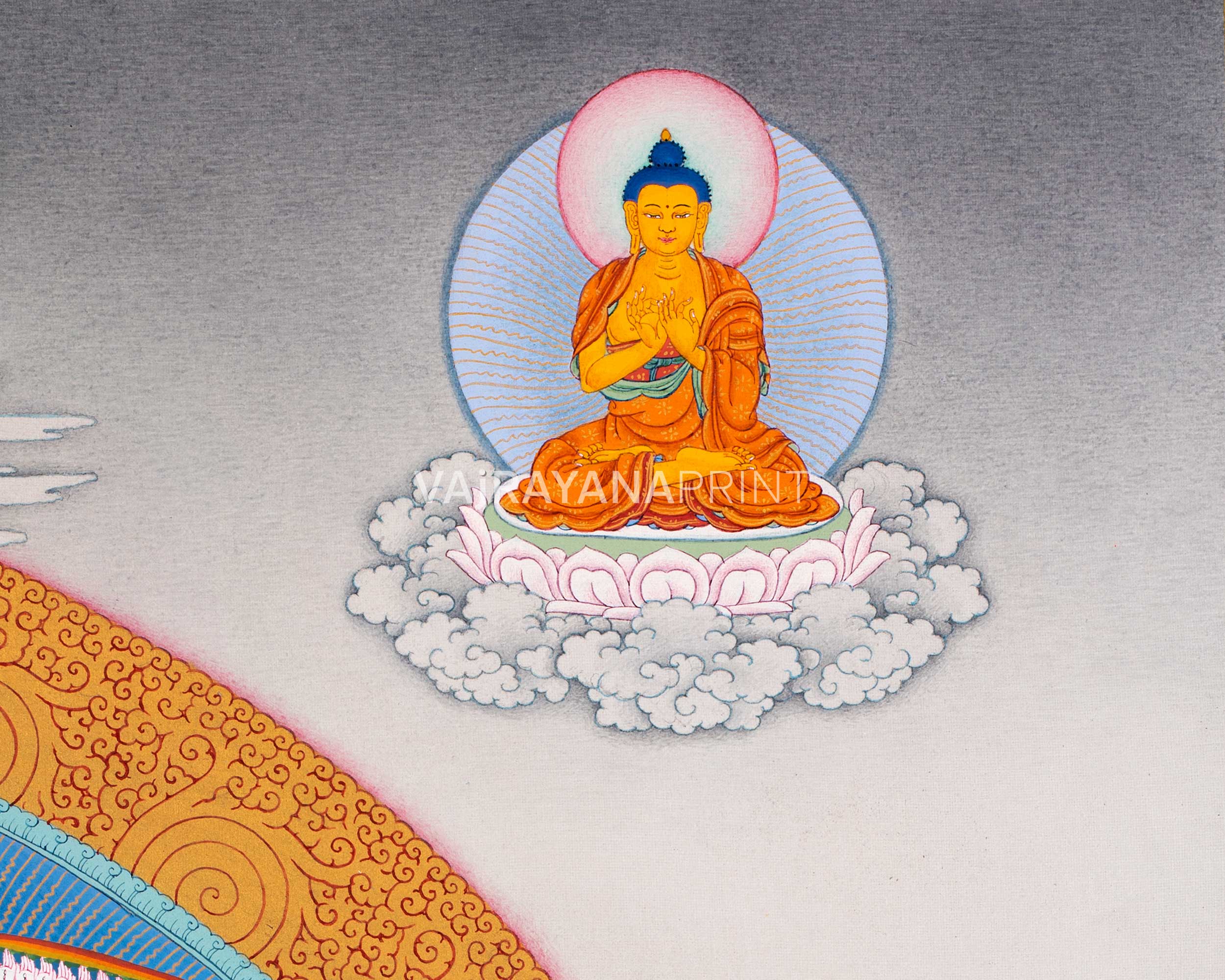 1000 Armed Chenresig Thangka Print | Bodhisattva Canvas Art | Avalokiteshvara Decors