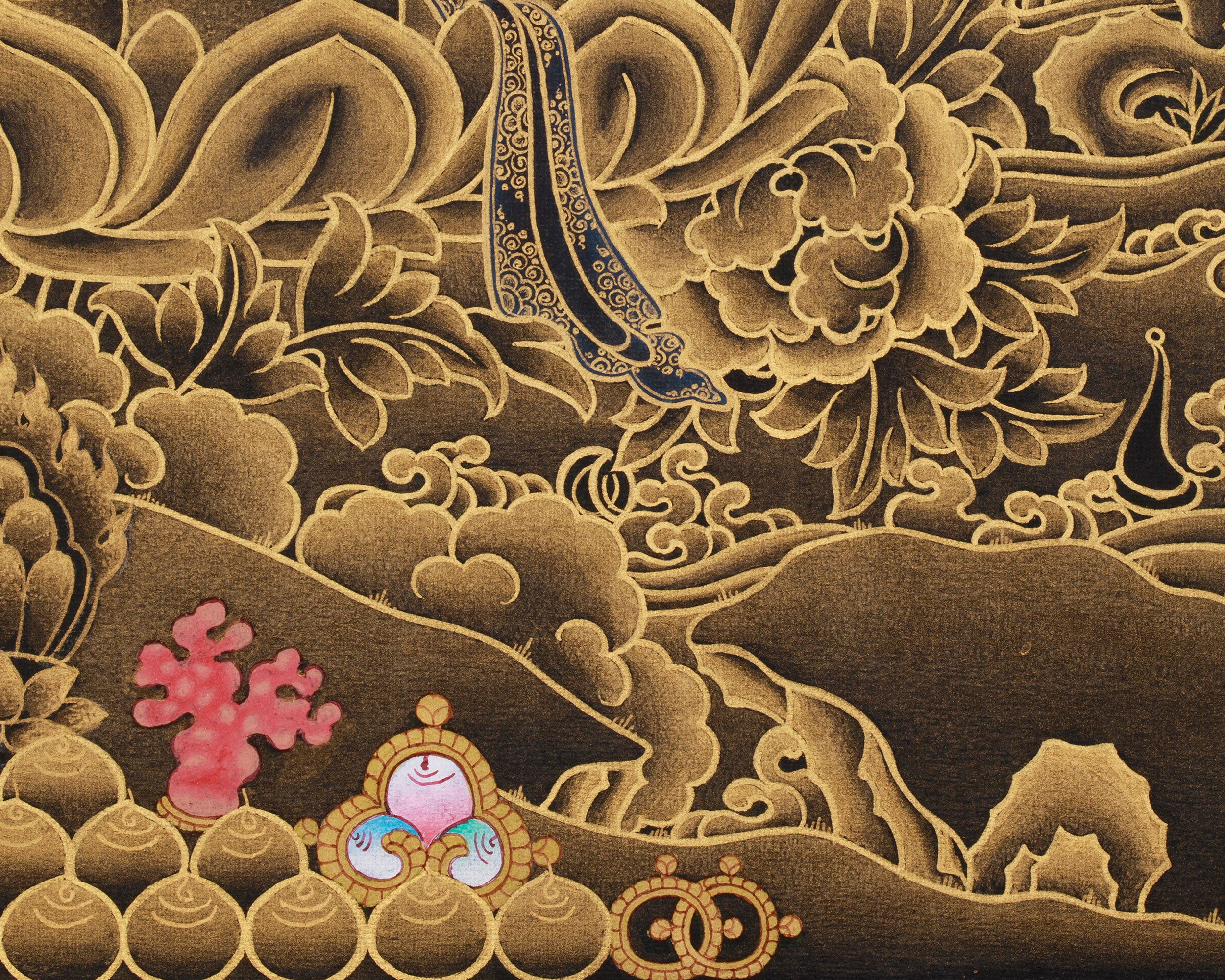 Tibetan White Tara Goddess | Thangka Art of Compassion and Grace