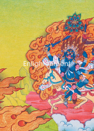 Shakyapa Mahakala Buddhism Thangka | Tibetan Buddhism Protector Deity Thangka Art