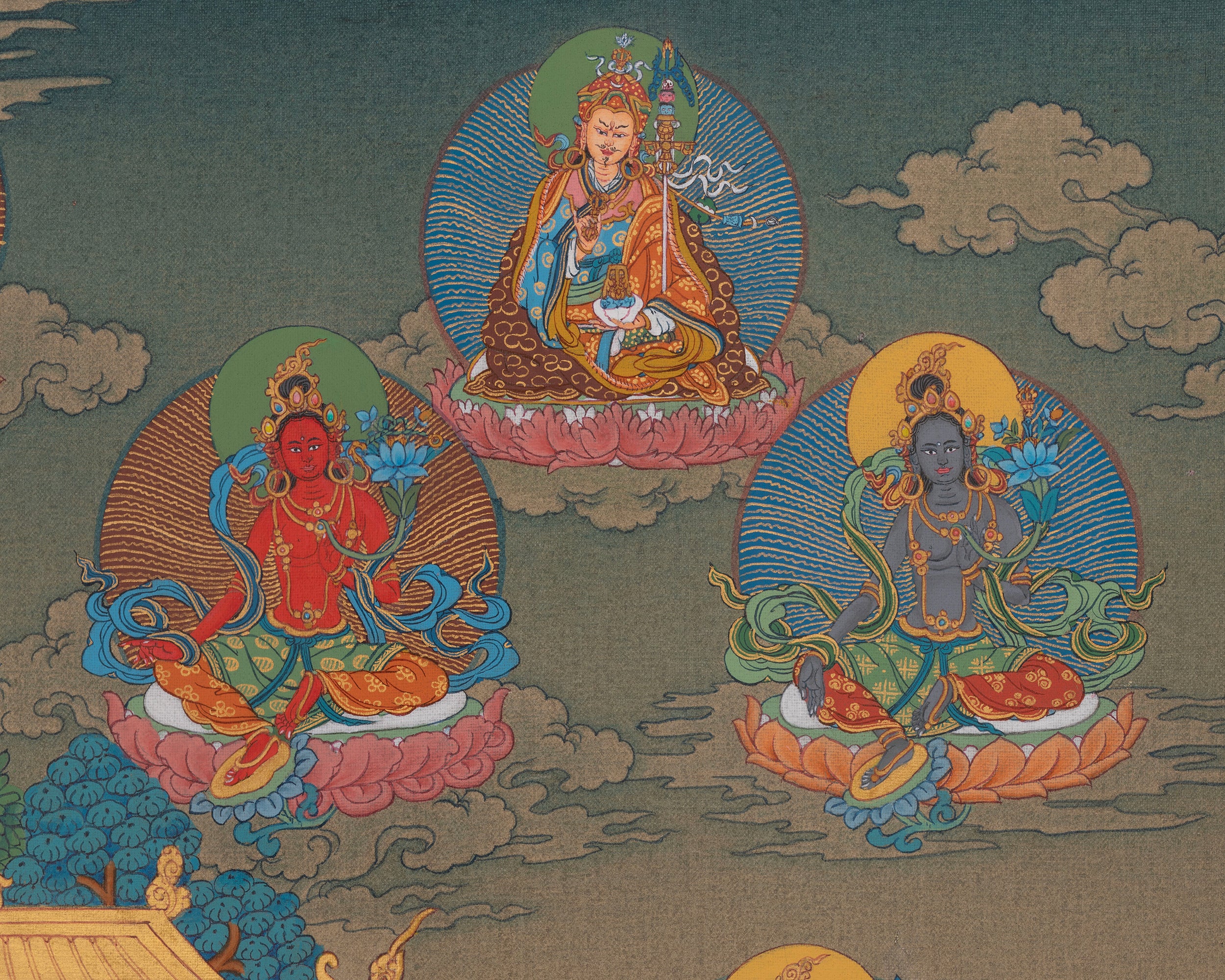 21 Tara Spiritual Art | Sacred Tara Forms Artwork | Thangka Painting | Shyama Tara
