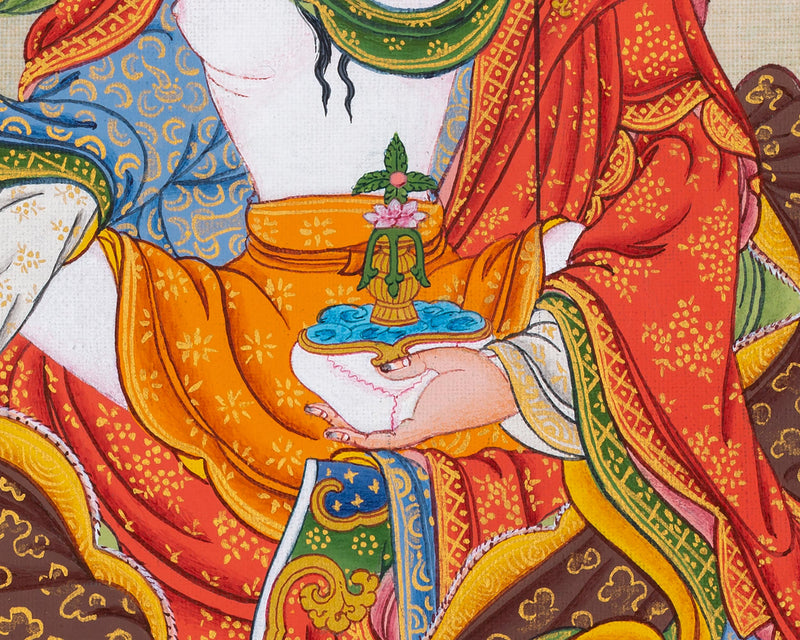 Guru Padmasambhava Digital Print | Guru Rinpoche and Yeshe Tsogyal Thangka Artwork