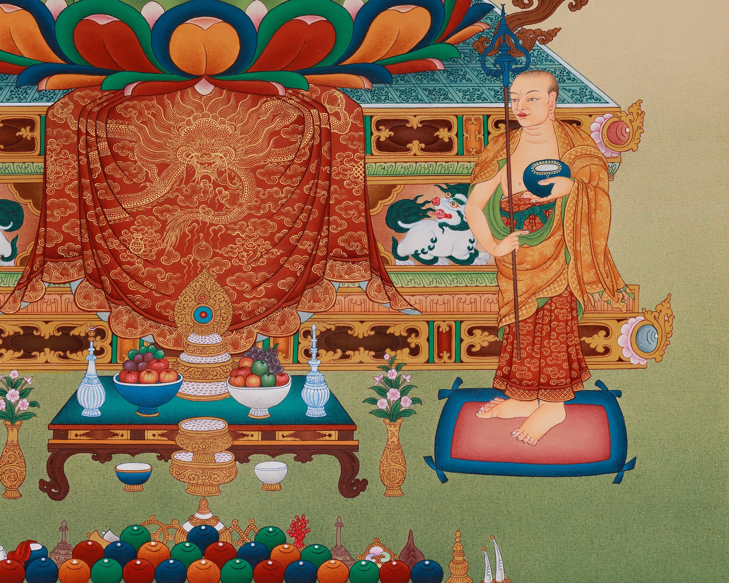 Shakyamuni Buddha With Disciples Art | The Historical Buddha