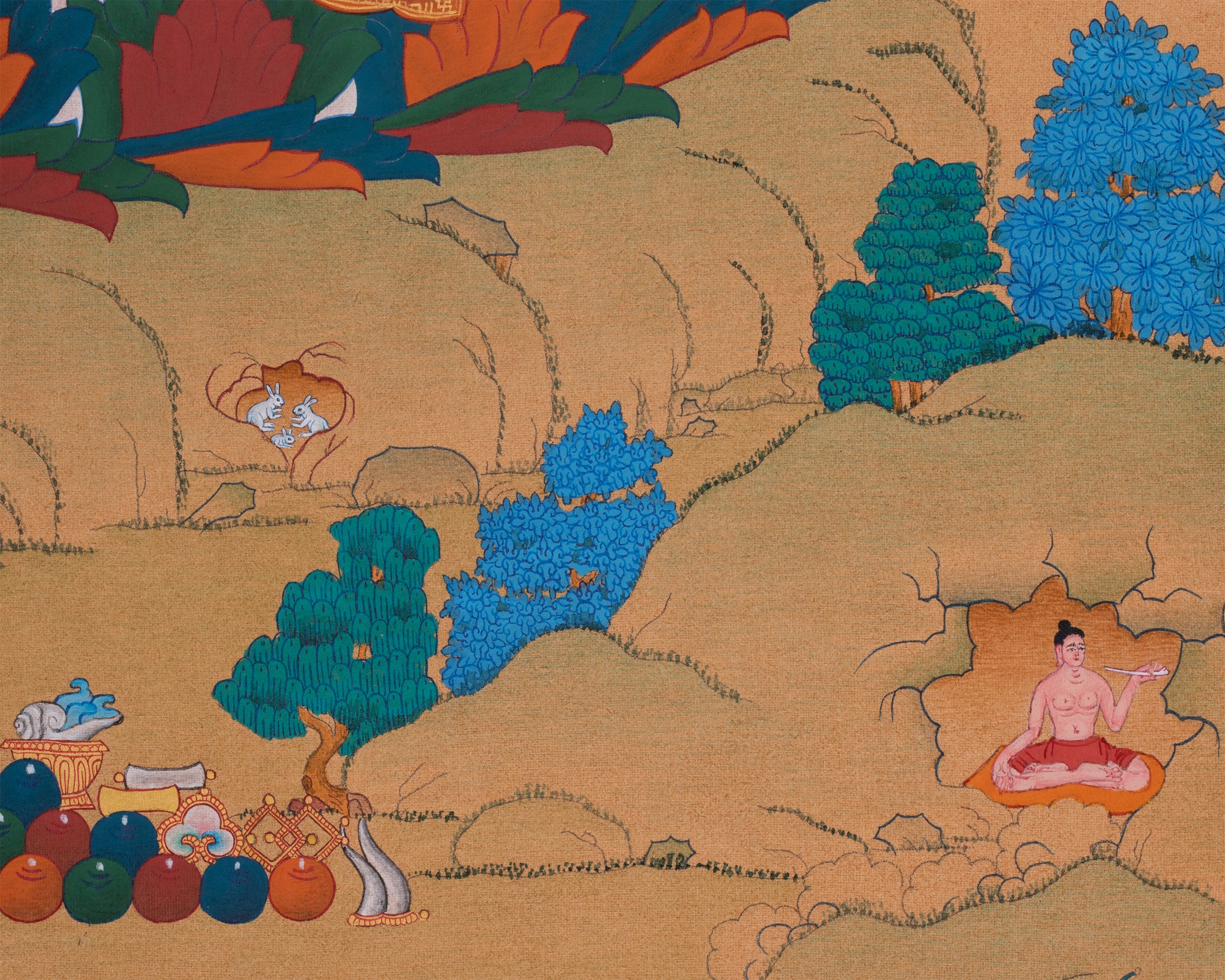 Tantric Guru Padmasambhava Thangka | Sacred Symbol of Wisdom and Transformation