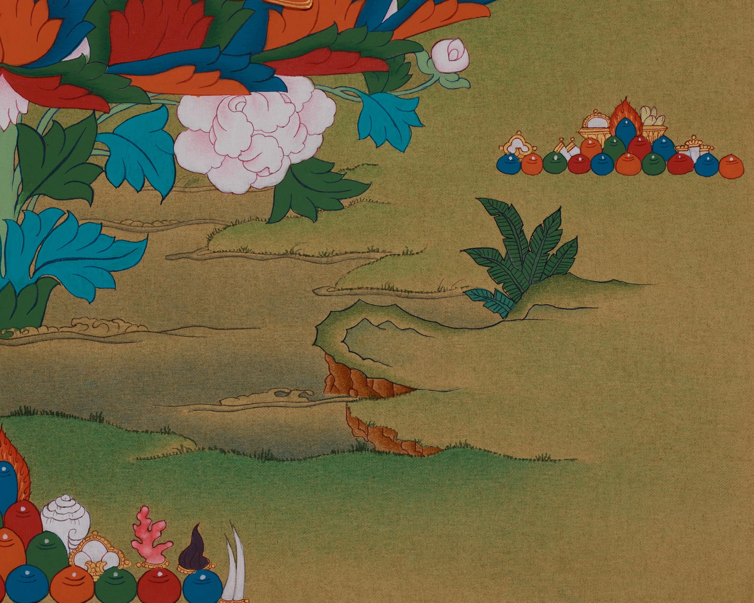 Guru Rinpoche Buddhist Art | Sacred Padmasambhava Thangka