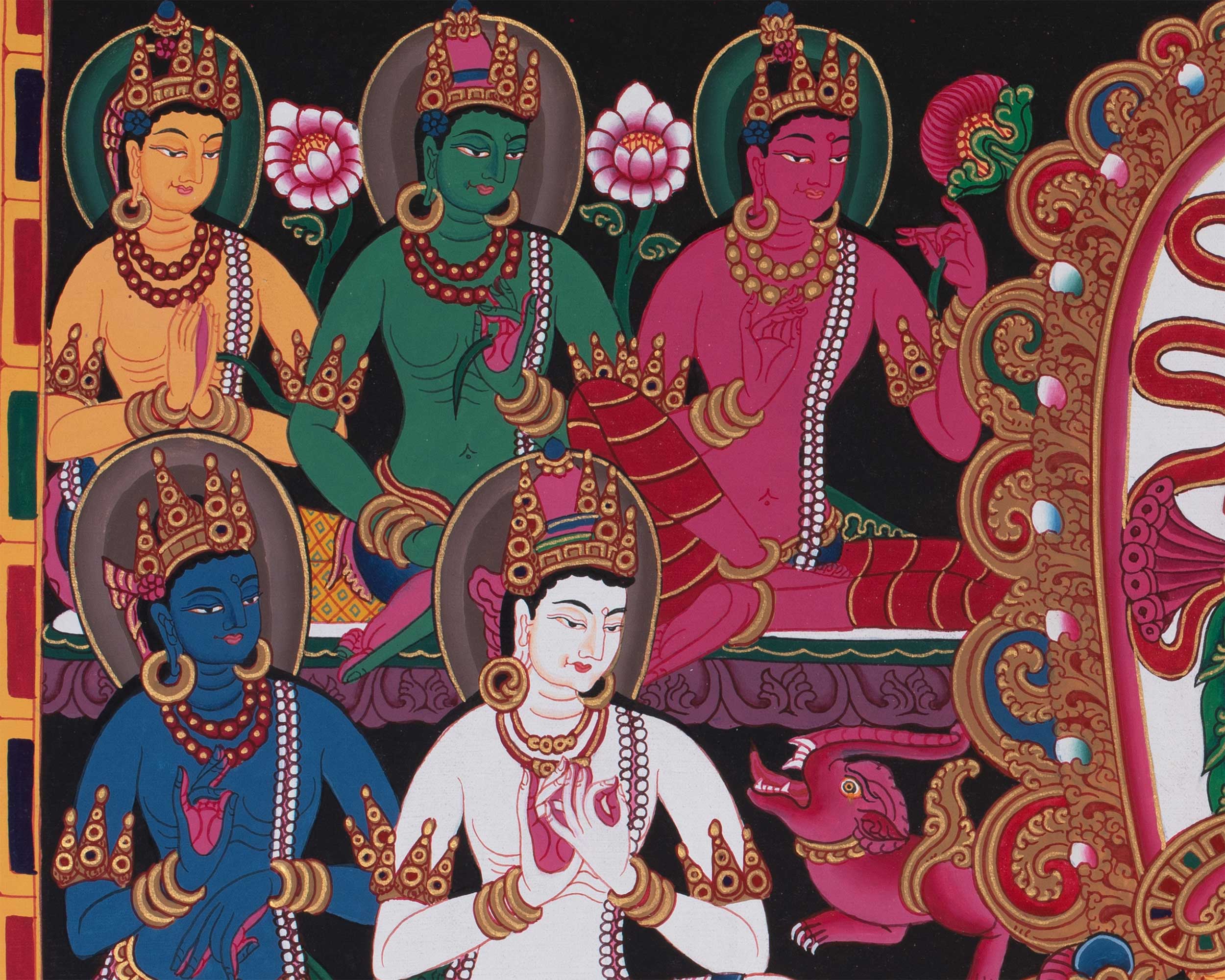 Buddha Amoghasiddhi Thangka | One of the Dhyani Buddhas