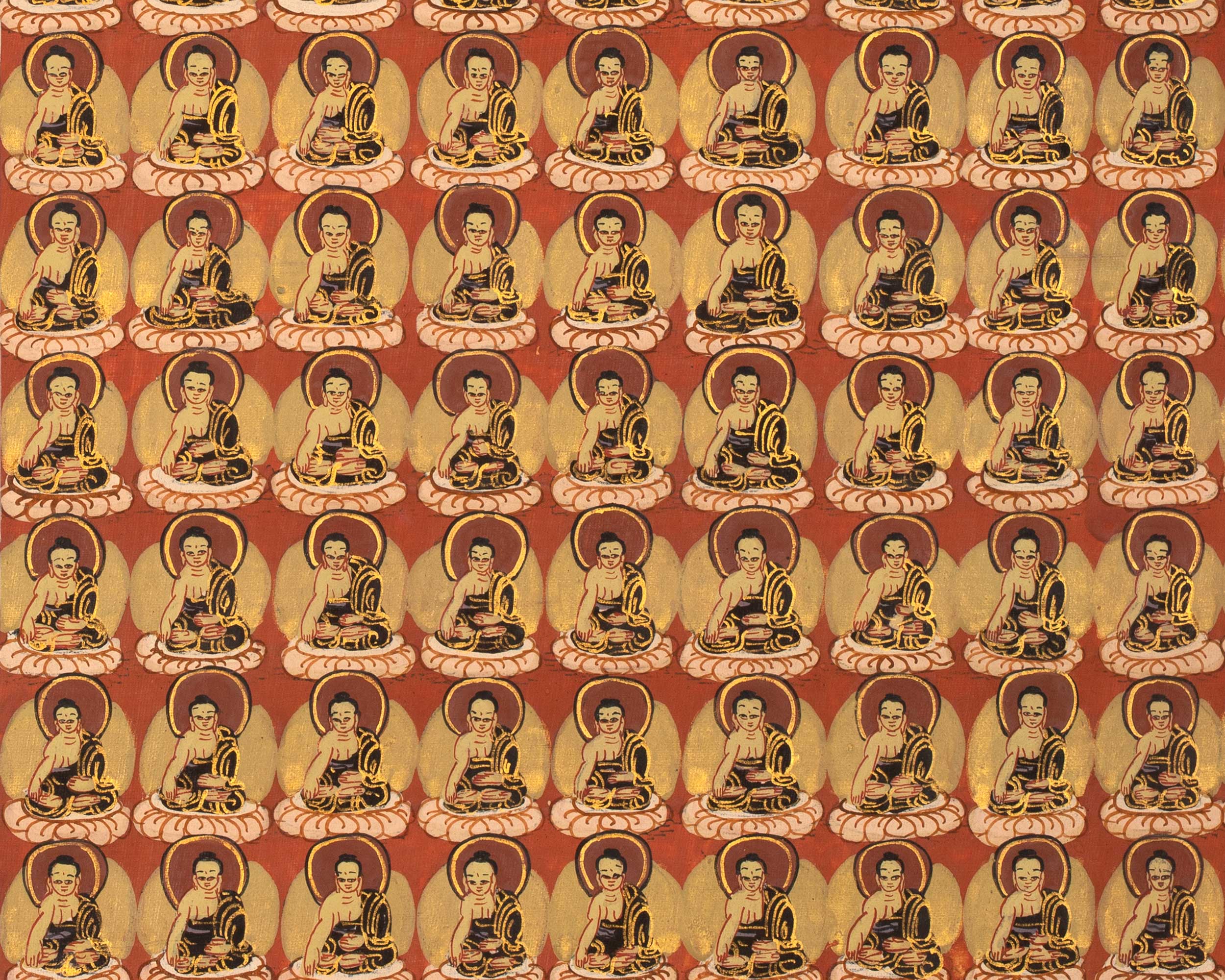 Handmade Buddha Shakyamuni | Thangka Painting Nepal | Wall Hanging Art