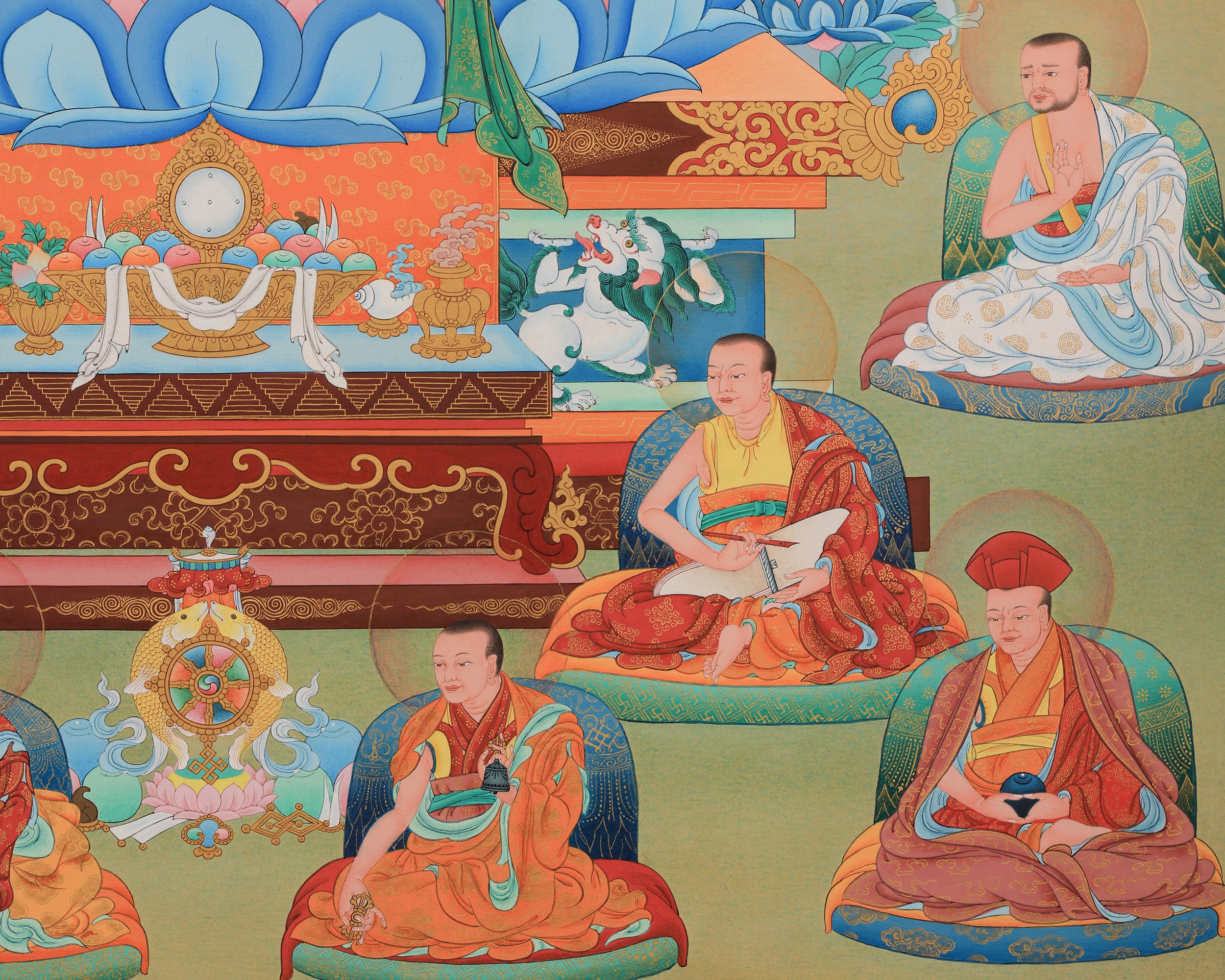 Vajradhara Buddha Thangka Print | Giclee Artwork of the Primordial Buddha