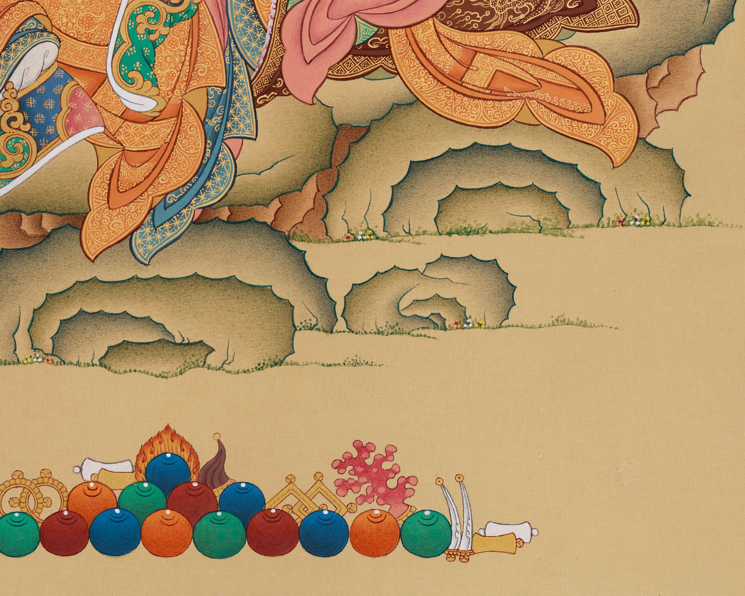 Guru Rinpoche, The Second Buddha Thangka | Sacred Art of the Spiritual Master Who Transformed Tibet