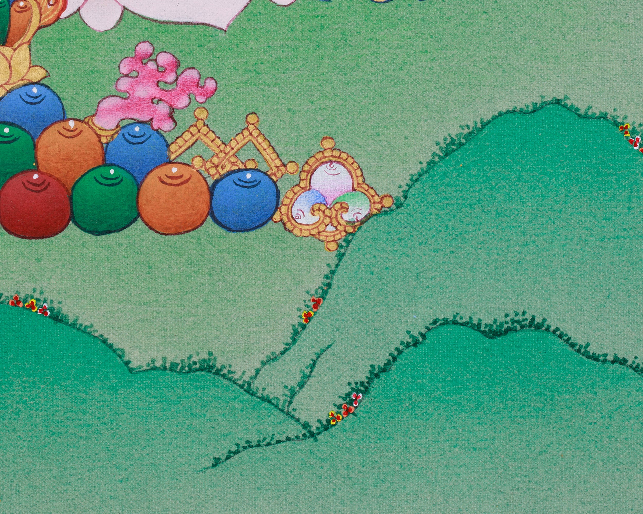 Dzambhala, Wealth Deity Thangka | Buddha of Prosperity and Abundance