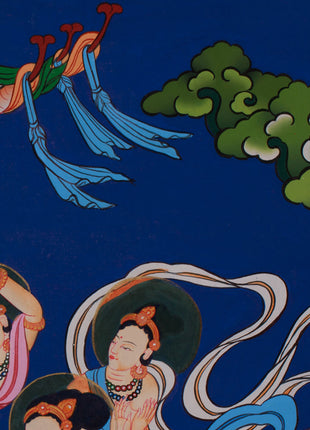 Standing Buddha Thangka | Symbol of Peace, Enlightenment, and Divine Grace