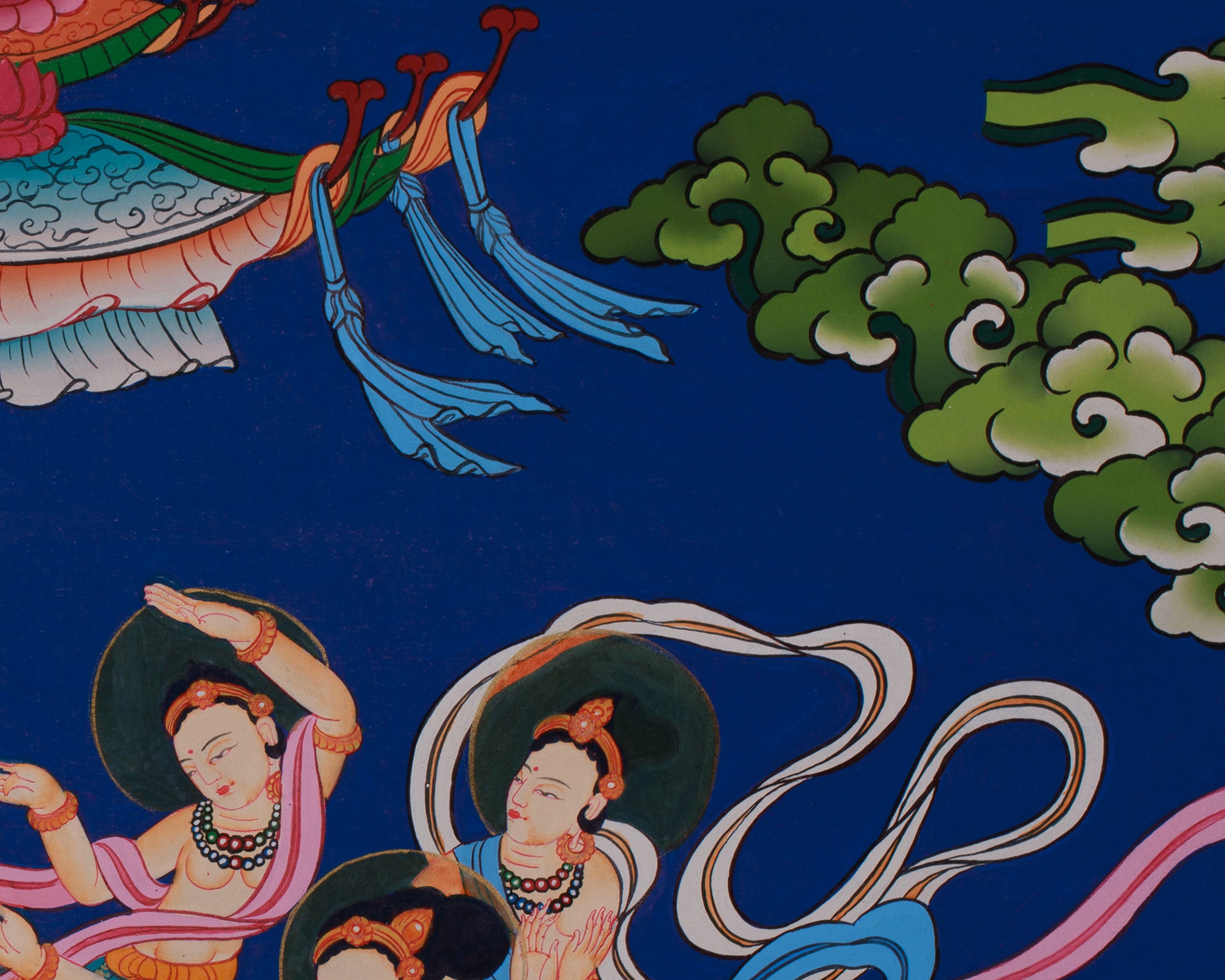 Standing Buddha Thangka | Symbol of Peace, Enlightenment, and Divine Grace